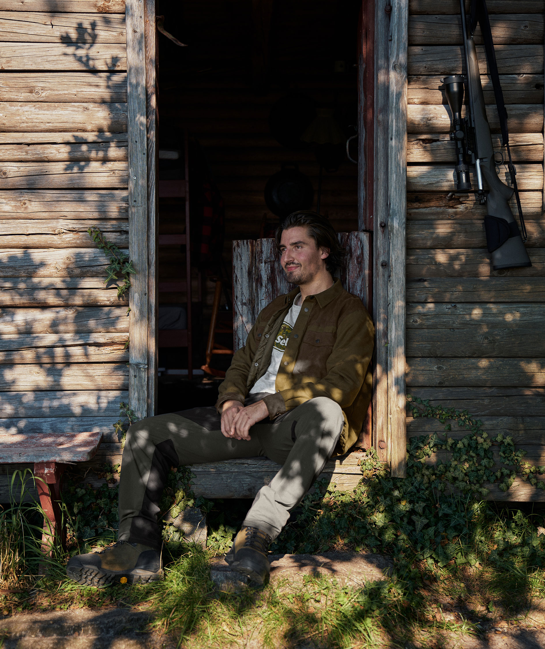 Seeland Vancouver flanell overshirt, Pine green, large image number 4