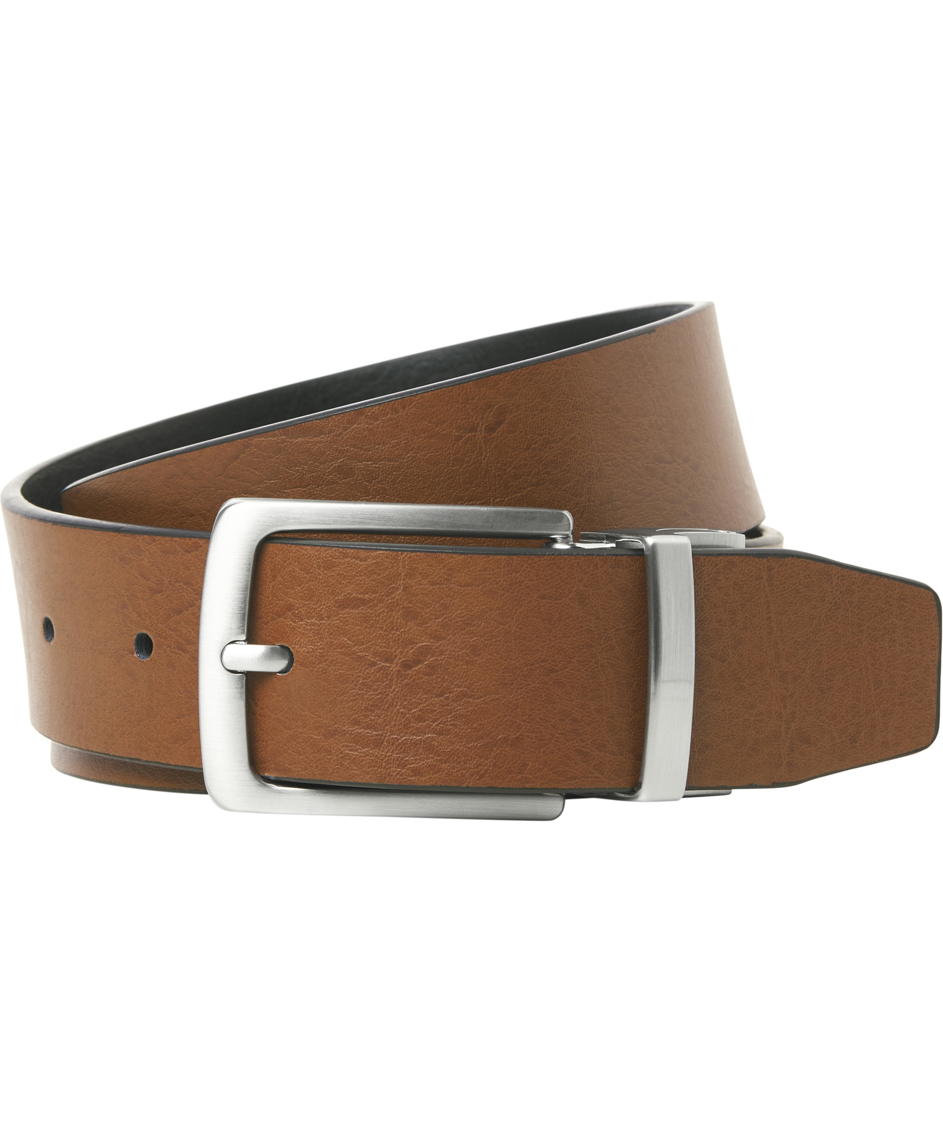 Jack & Jones JACRIO v&auml;ndbar b&auml;lte, Black/Cognac