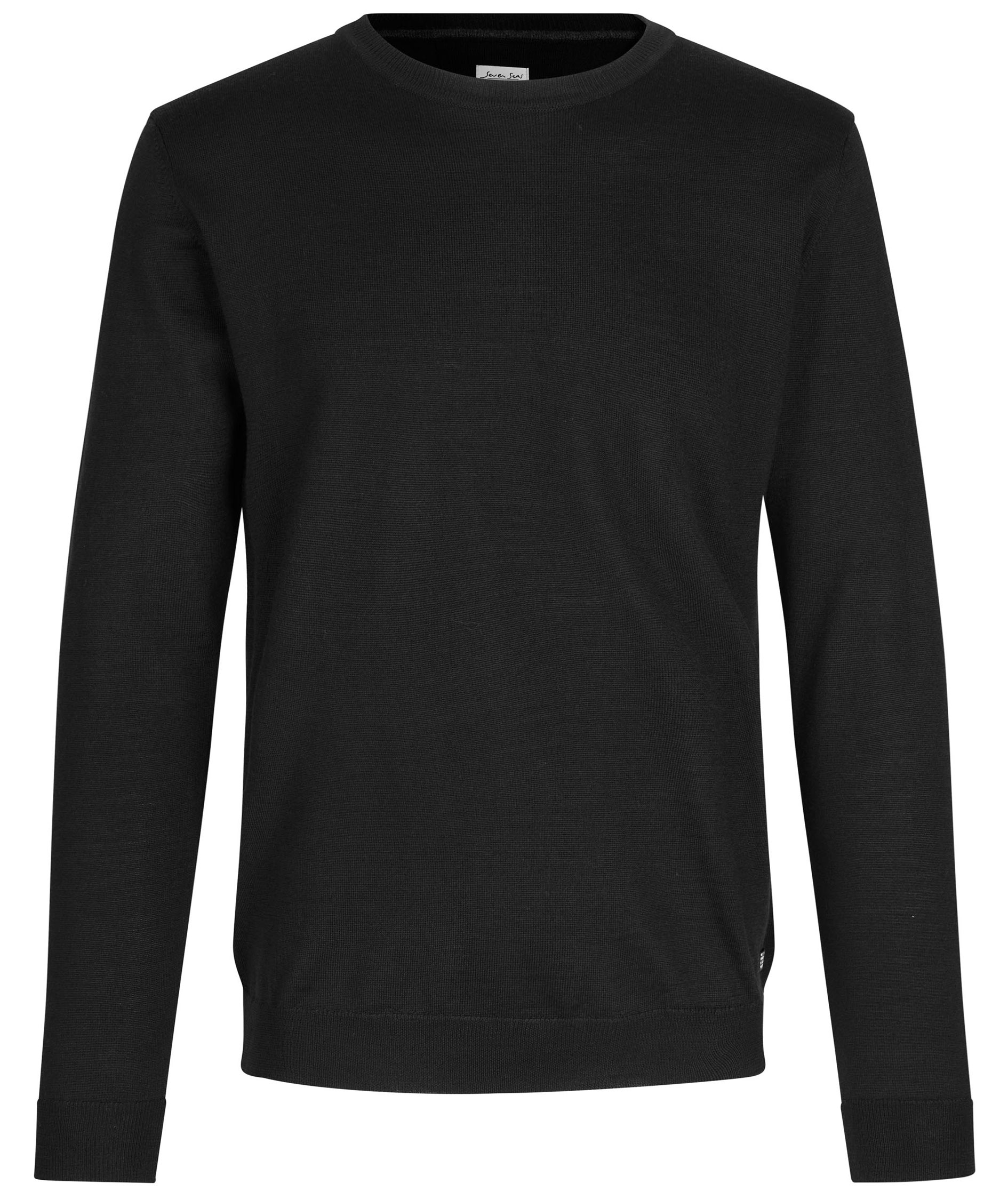 Seven Seas Strickpullover mit Merinowolle, Black, Black, swatch