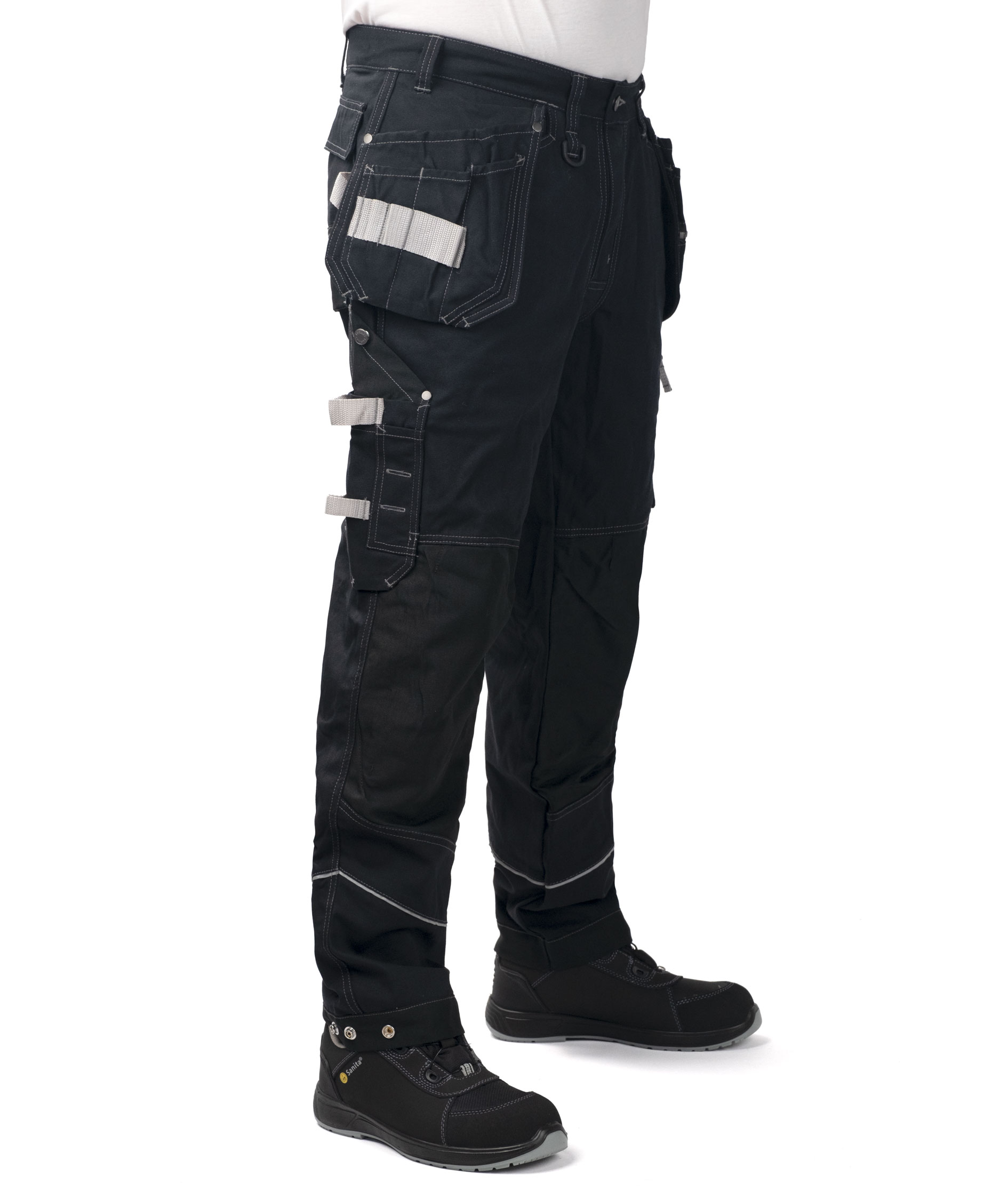 Fristads Gen Y h&aring;ndv&aelig;rkerbukser 2122, Sort, large image number 4