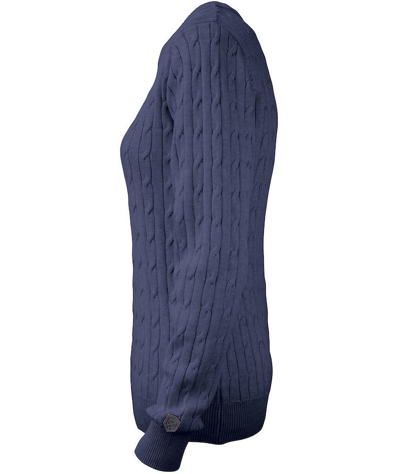 Cutter & Buck dame strikk pullover, Navy melange, large image number 3