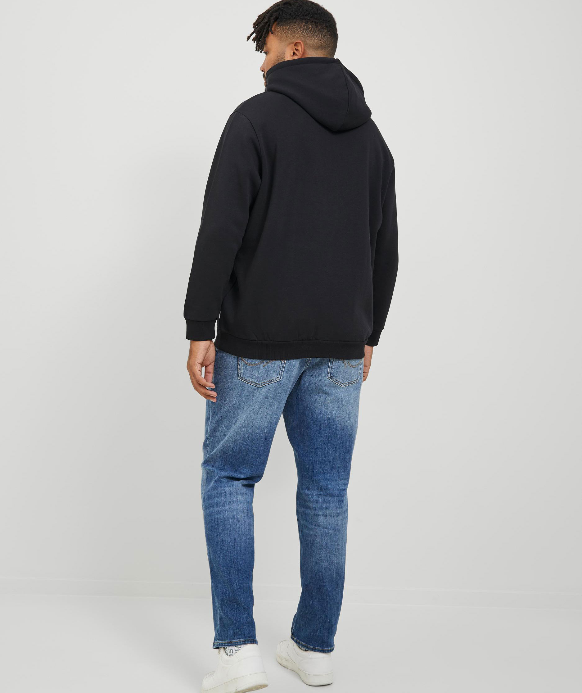 Jack & Jones Plus JJEBRADLEY Hoodie, Black, large image number 6
