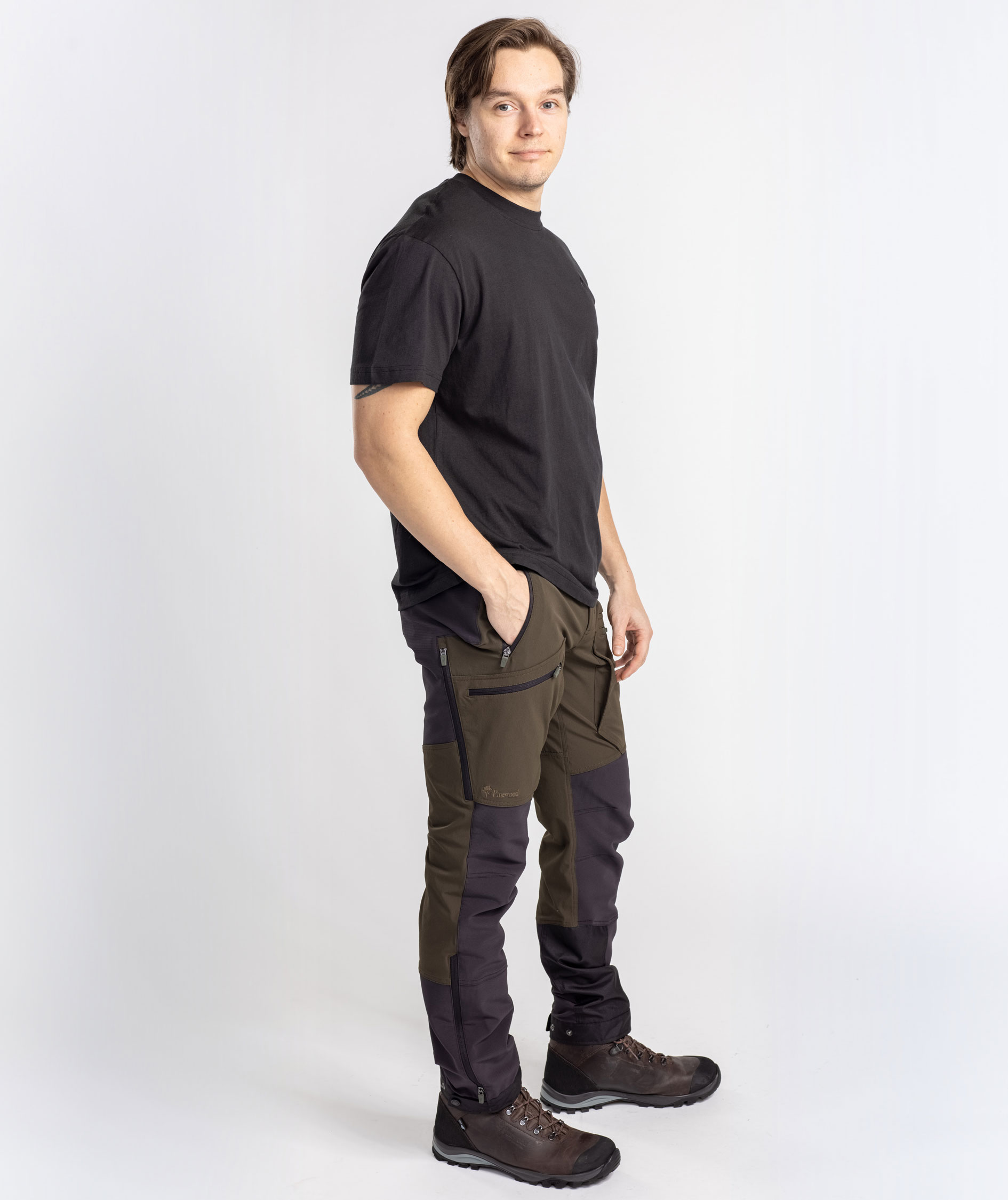 Pinewood Abisko Adventure jagtbukser, Moss green, large image number 4