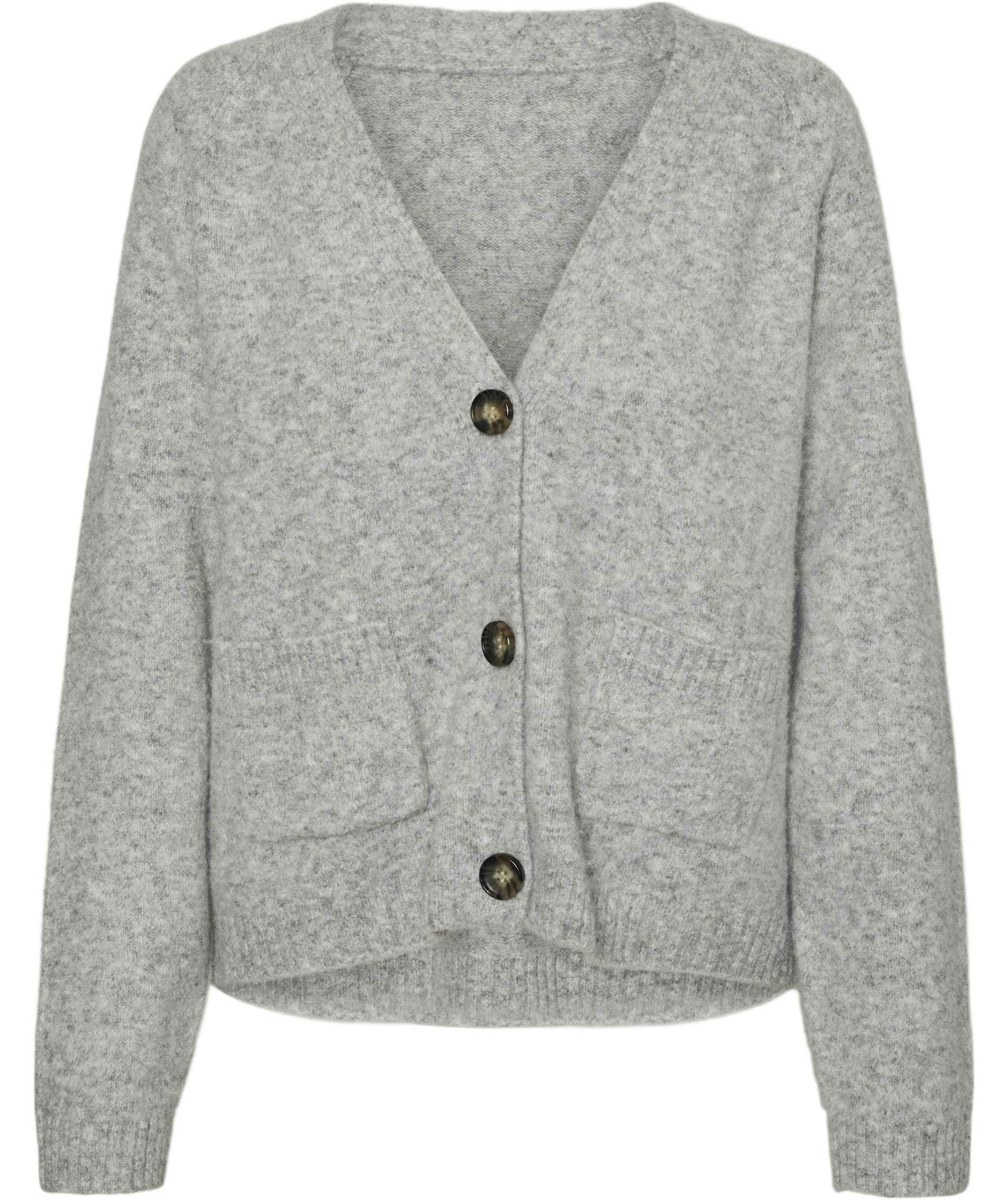 Vero Moda VMBOOM stickad cardigan dam, Light Grey Melange