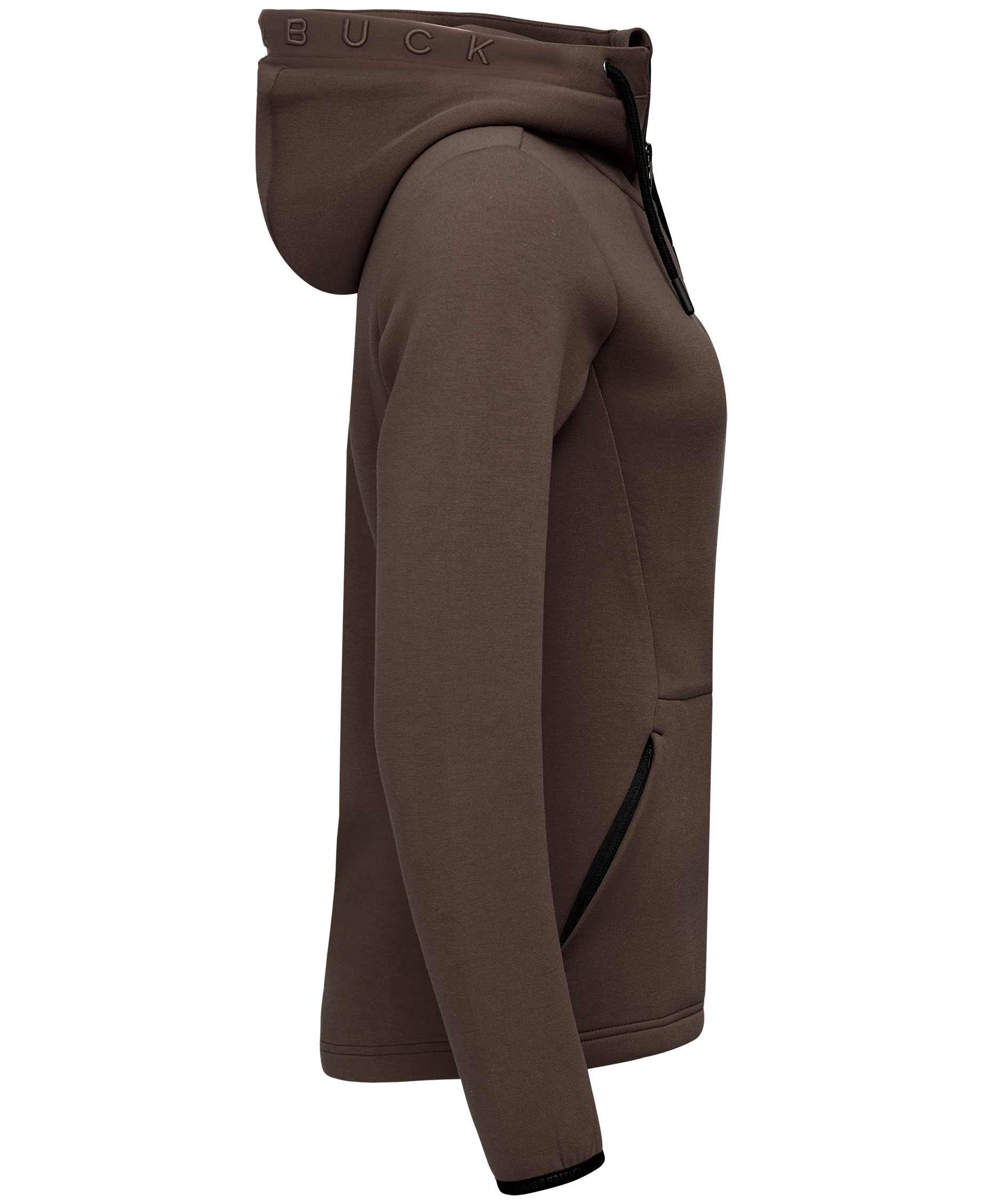 Cutter & Buck Pemberton dame h&aelig;ttetr&oslash;je med lynl&aring;s, M&oslash;rk Mokka, large image number 2