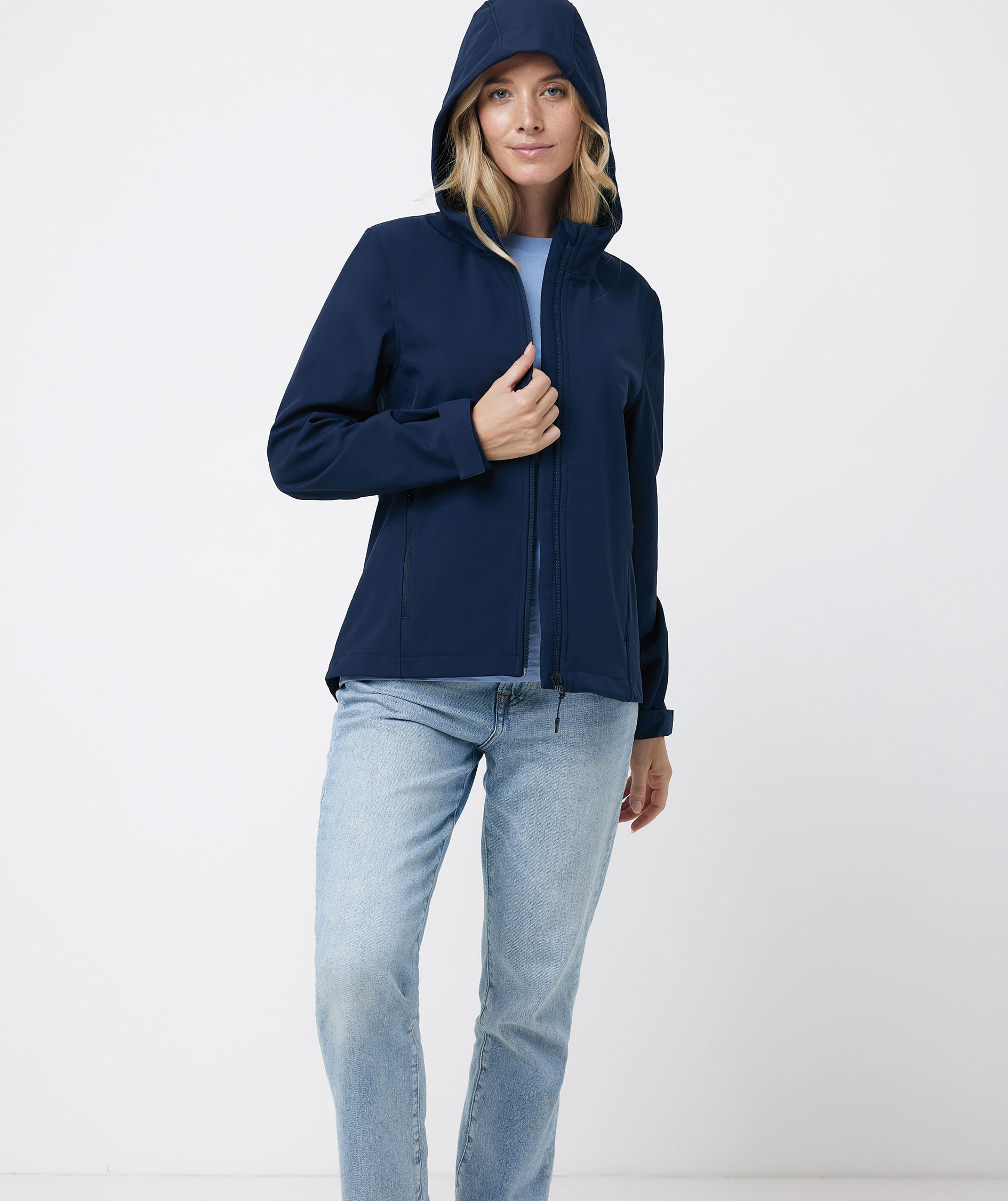 Iqoniq Makalu women's softshell jacket, Marine, large image number 10