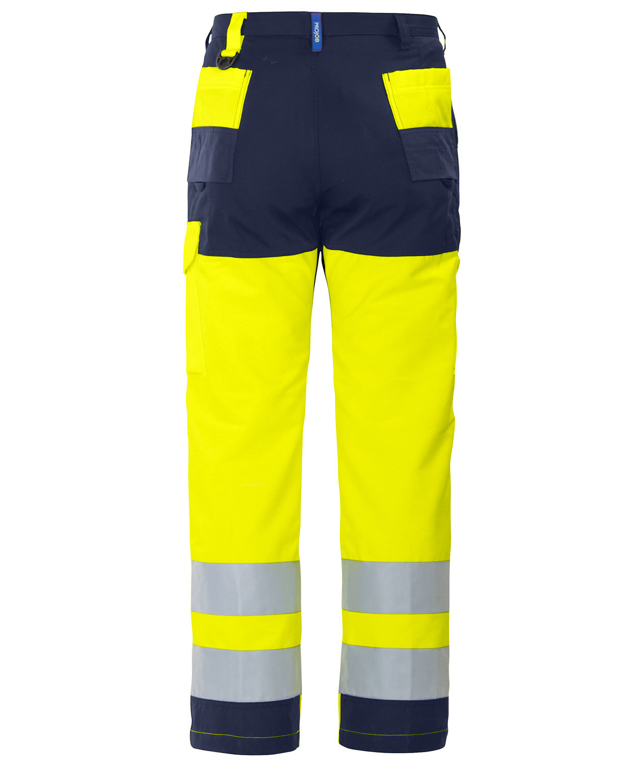 ProJob arbetsbyxa 6501, Varsel gul/marinbl&aring;, large image number 2