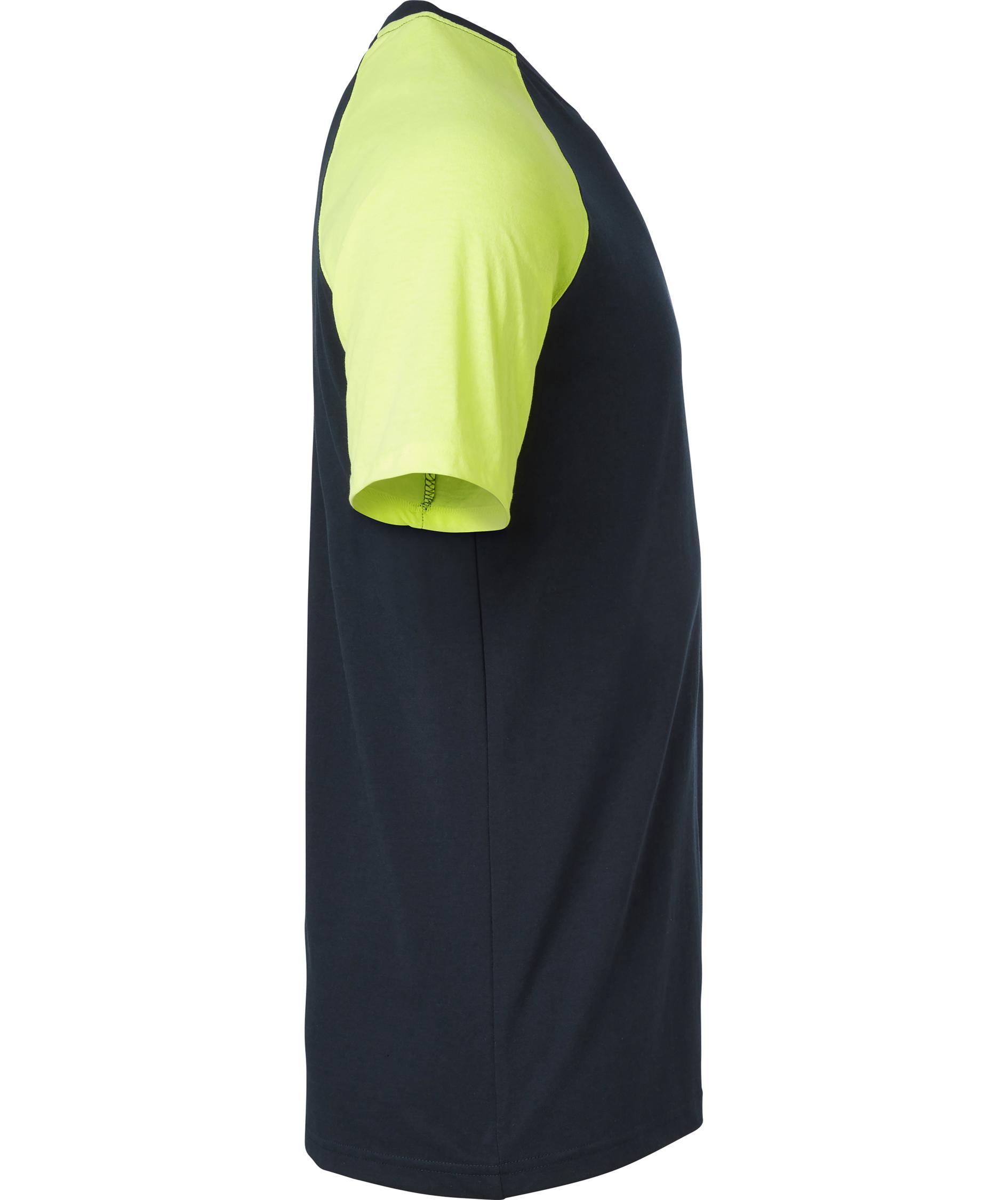 Top Swede T-Shirt 225, Navy/Hi-Vis Gelb, large image number 2
