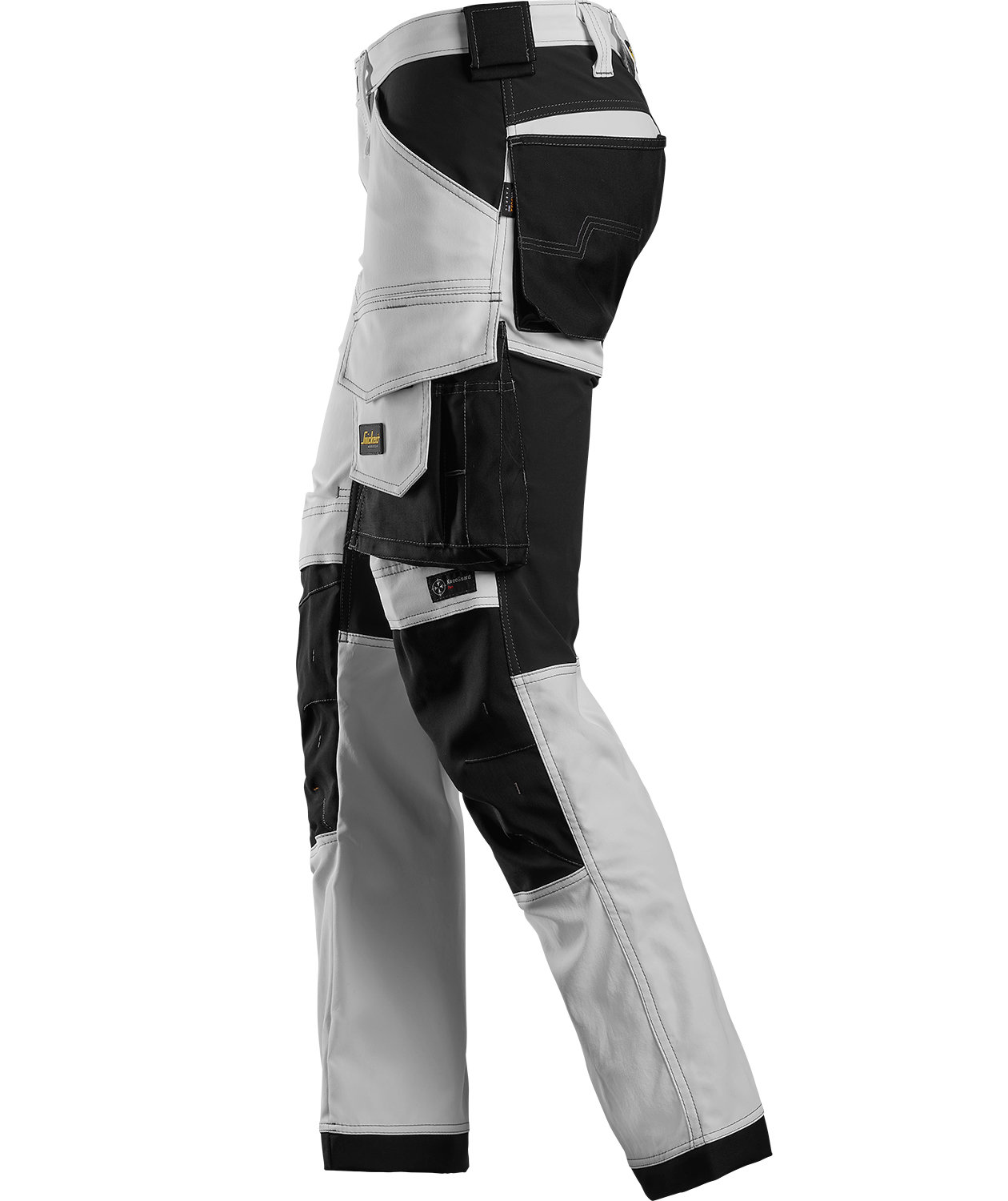 Snickers AllroundWork arbejdsbukser 6341, Hvid/Sort, large image number 3