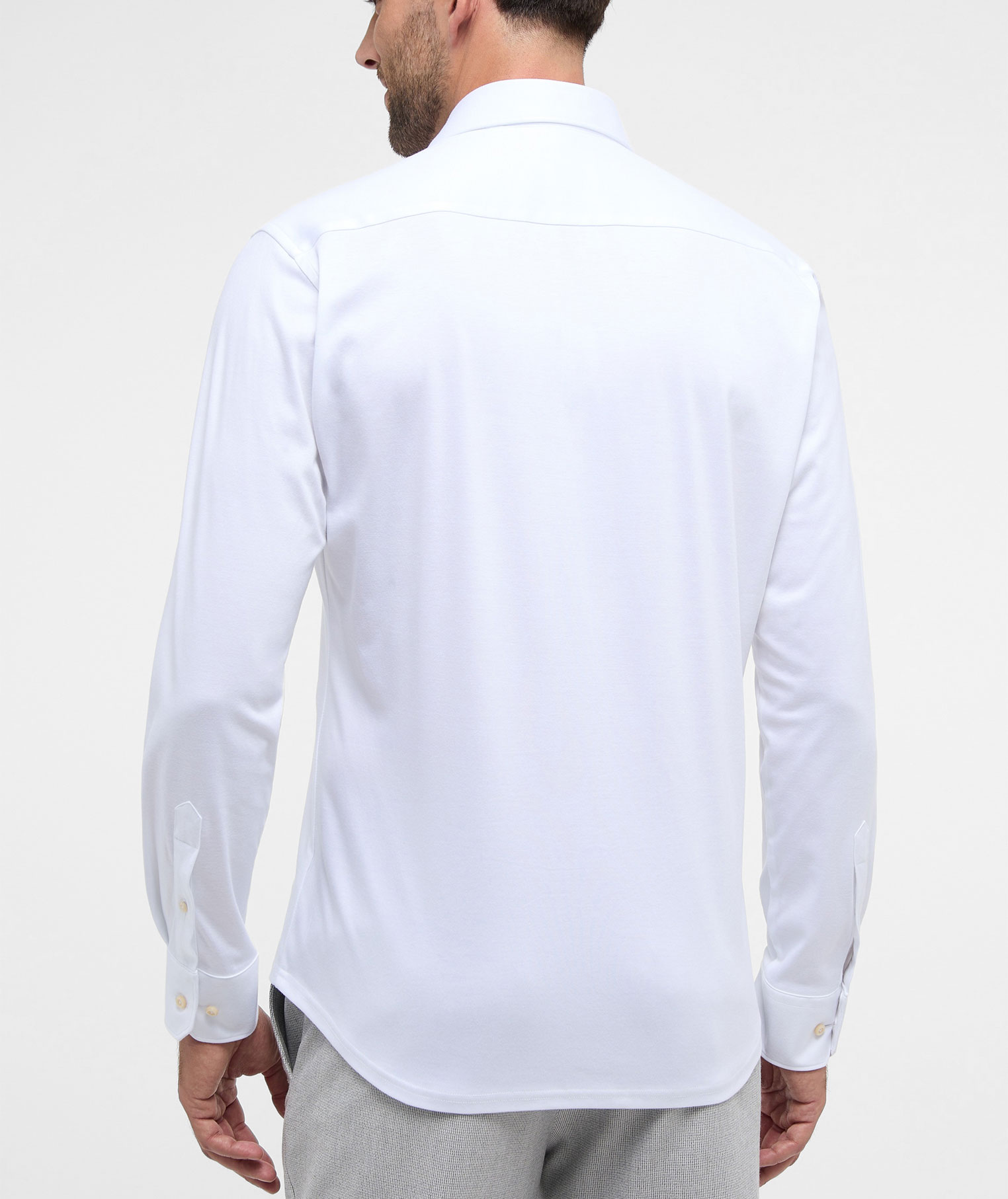 Eterna Soft Tailoring Jersey Modern fit Hemd, White, large image number 2