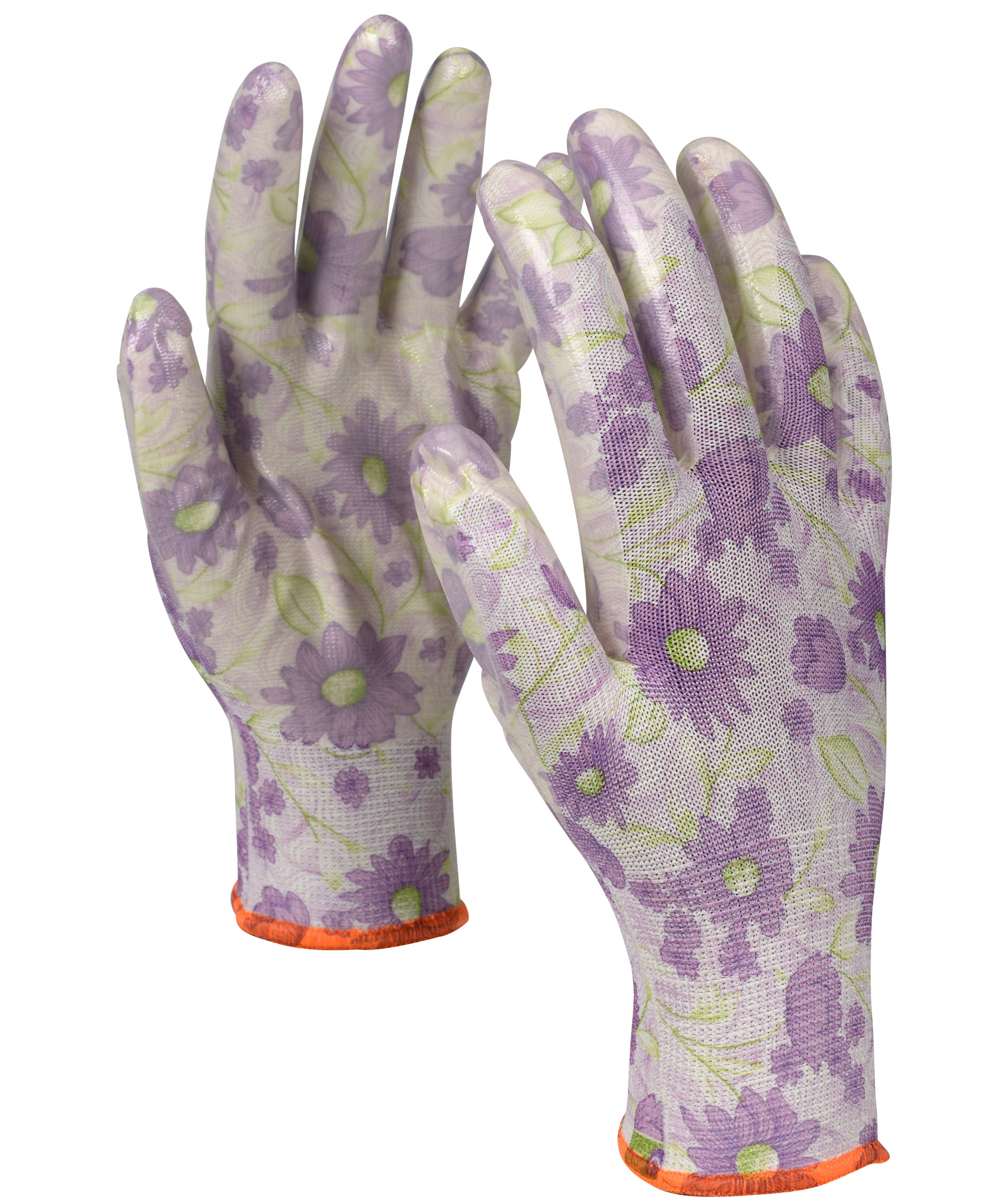 OX-ON Garden Basic 5006 arbetshandskar, Lila/gr&ouml;n