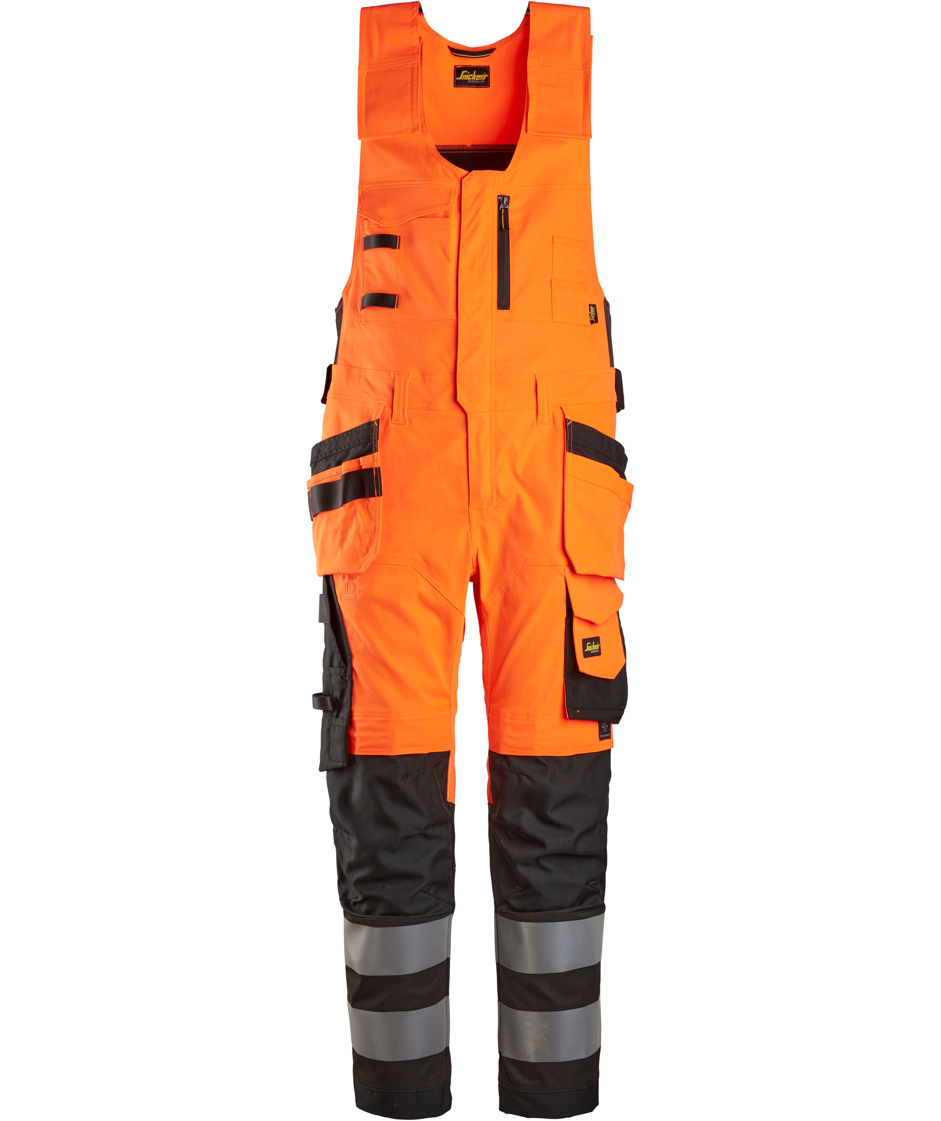 Snickers h&aring;ndv&aelig;rker helbukser 6013, Hi-Vis Orange/Sort