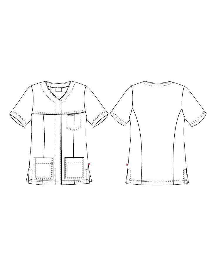 Segers stretch dame tunika, Denim bl&aring;, large image number 3