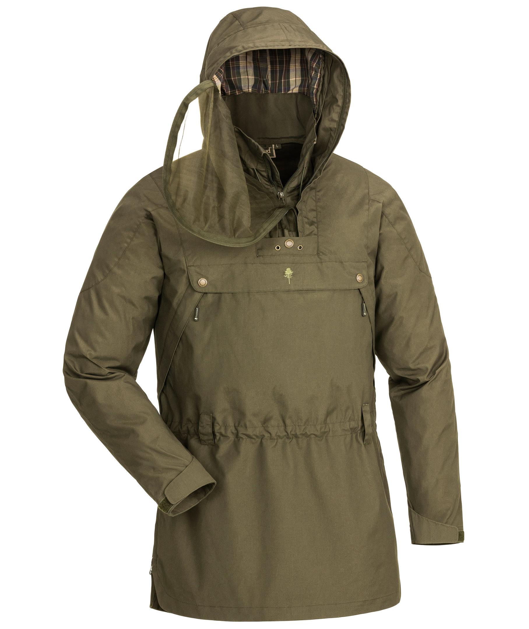 Pinewood Tikanni TC-stretch anorak, Jagt oliven, large image number 0