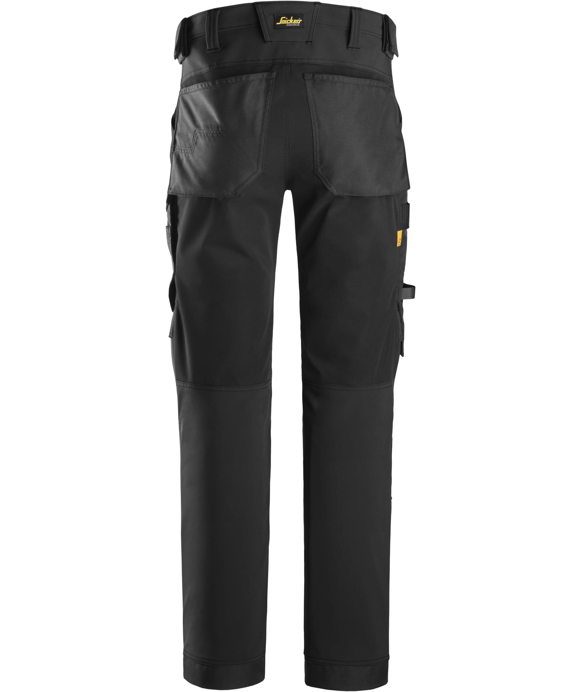 Snickers AllroundWork arbetsbyxa 6375 full stretch, Black/Black, large image number 2