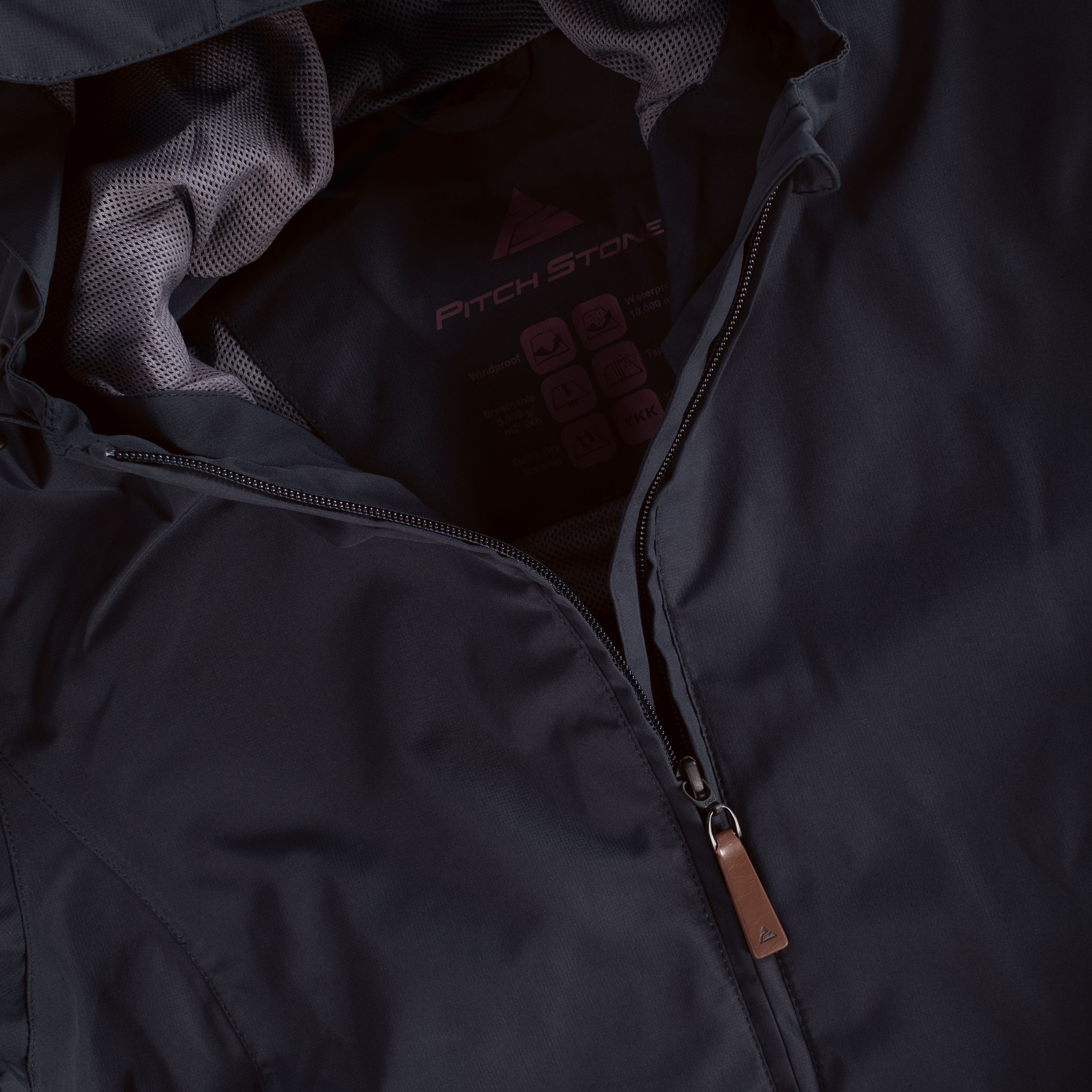 Pitch Stone dame skaljakke, Black, large image number 3