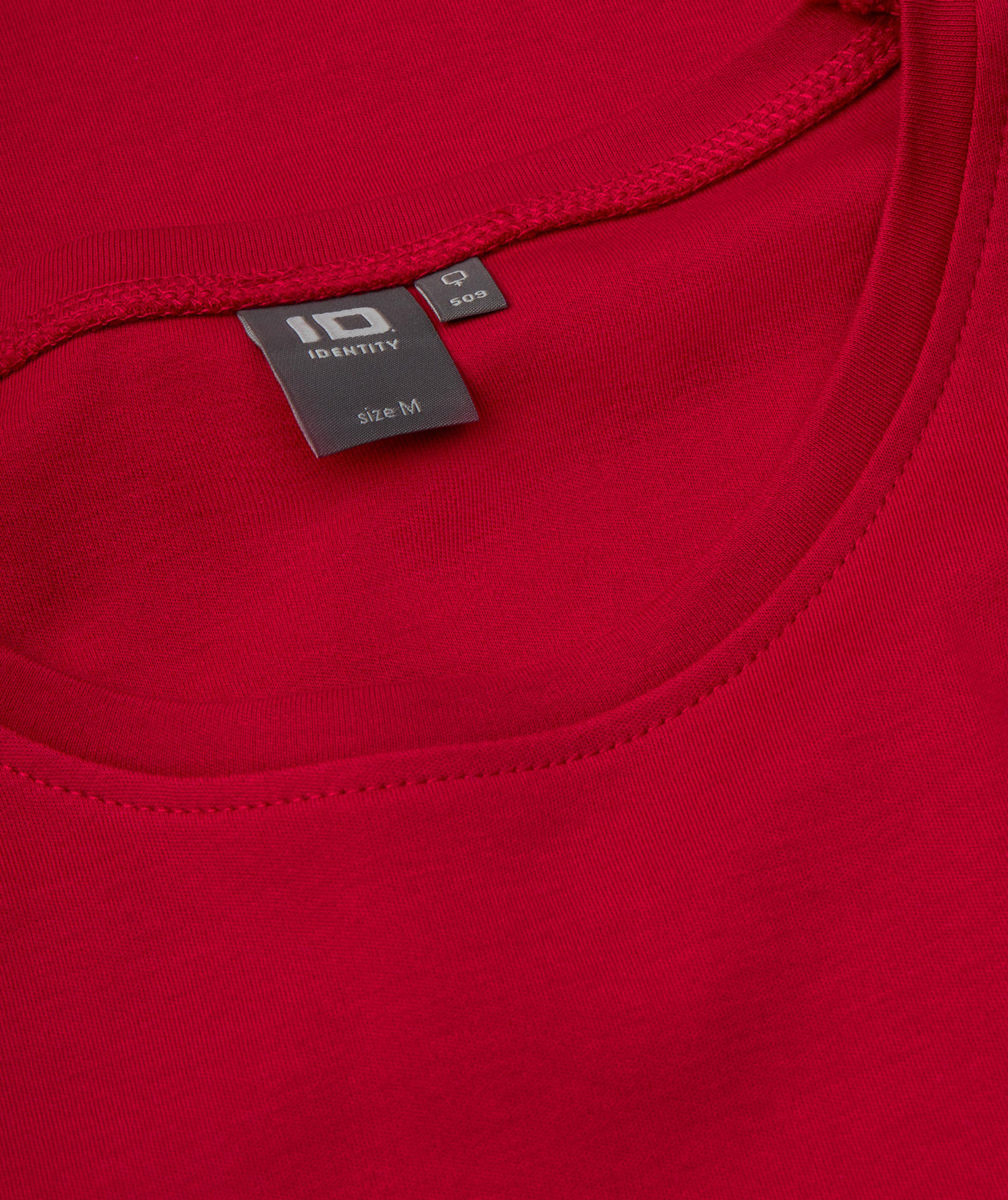 ID Interlock lang&aelig;rmet dame T-shirt, Red, large image number 3