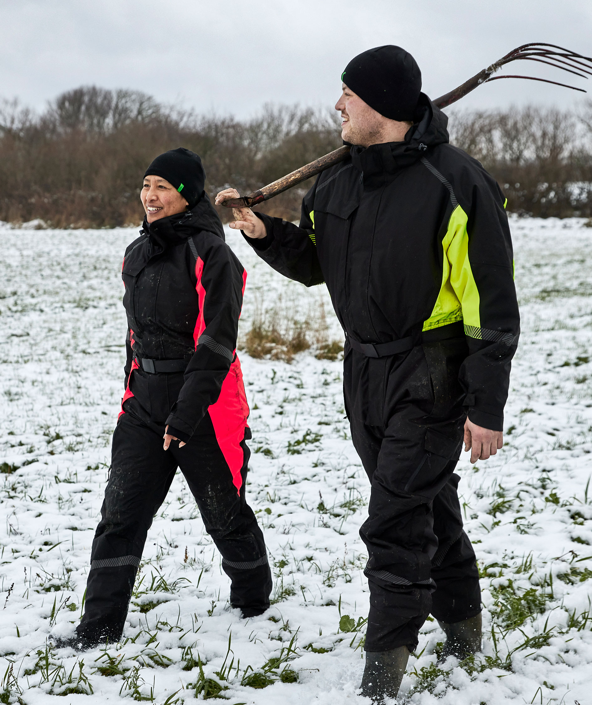 ELKA Working Xtreme vinterkjeledress, Svart/Gul, large image number 11