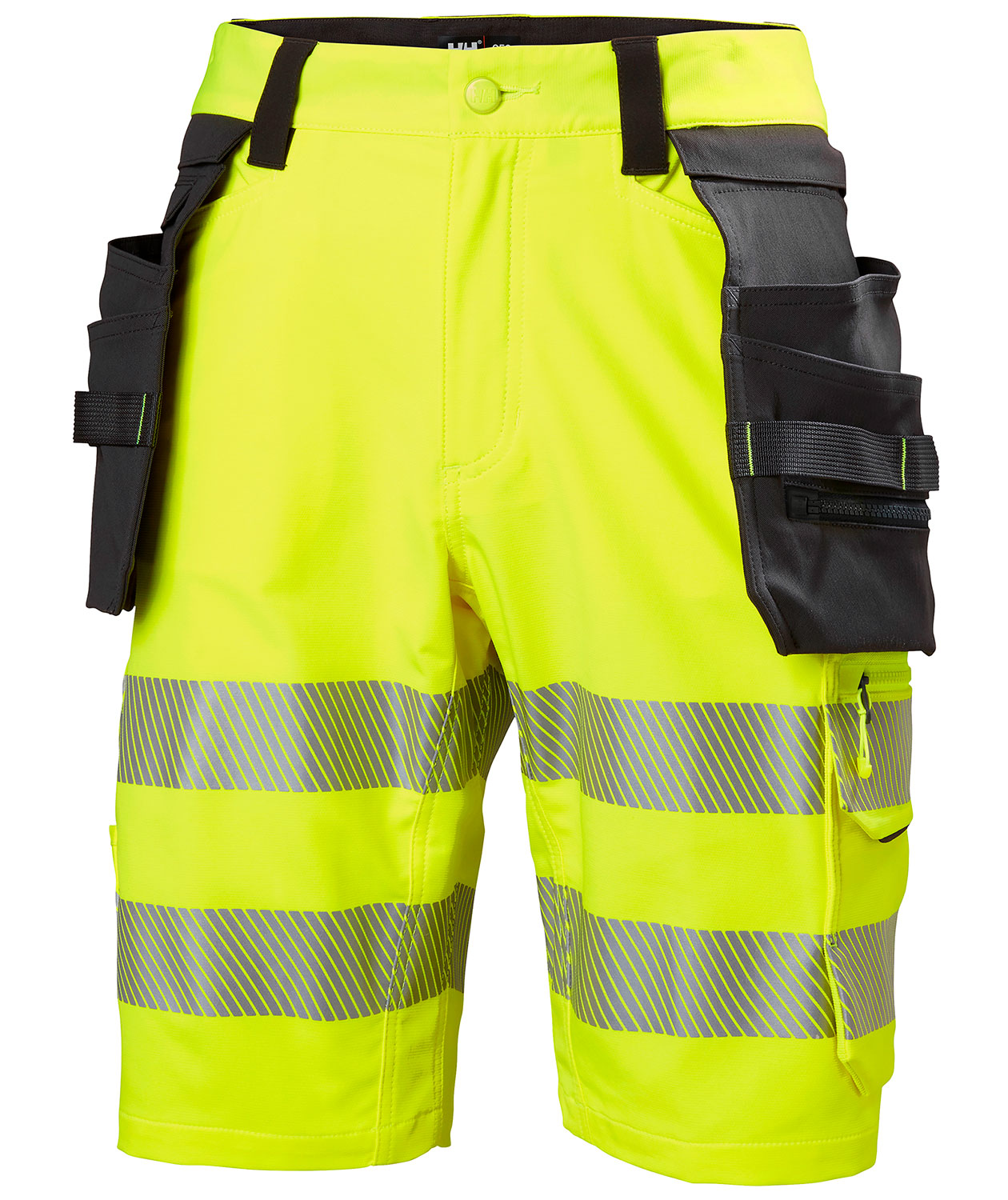 Helly Hansen ICU h&aring;ndv&aelig;rkershorts full stretch, Hi-vis Gul/Ebony