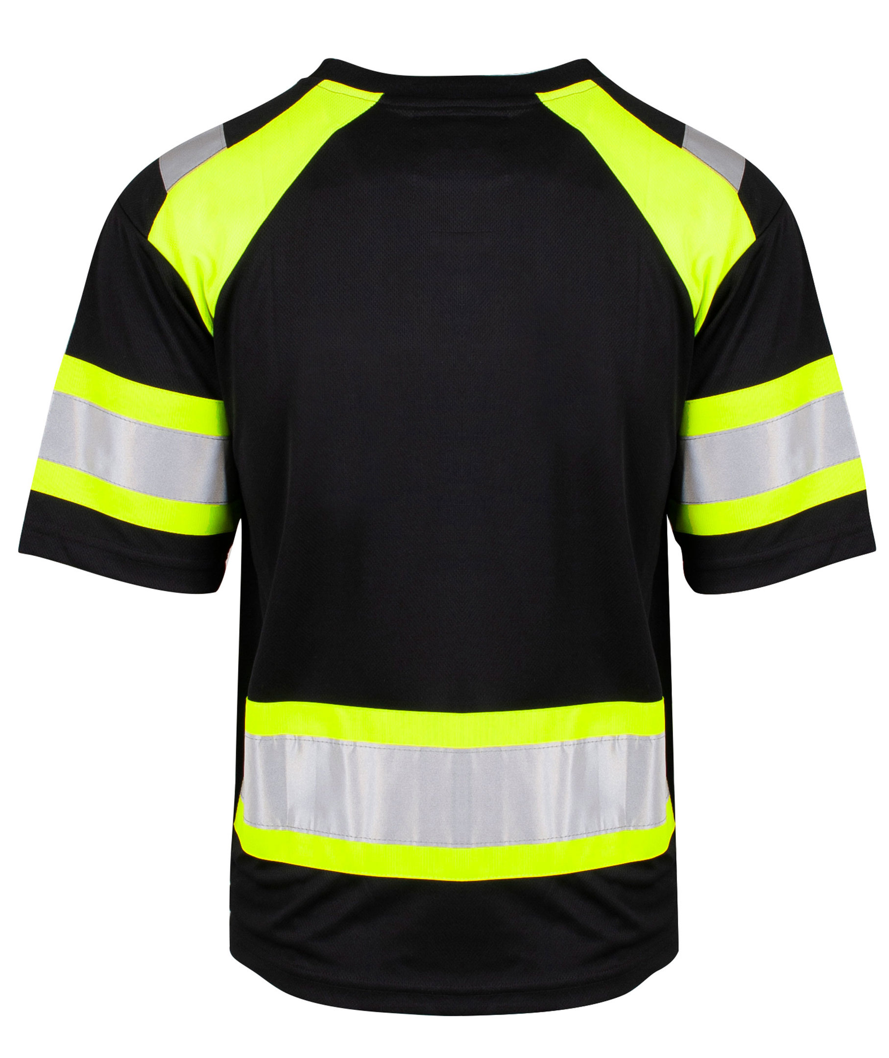 YOU Sigtuna reflex T-shirt, Svart/Gul