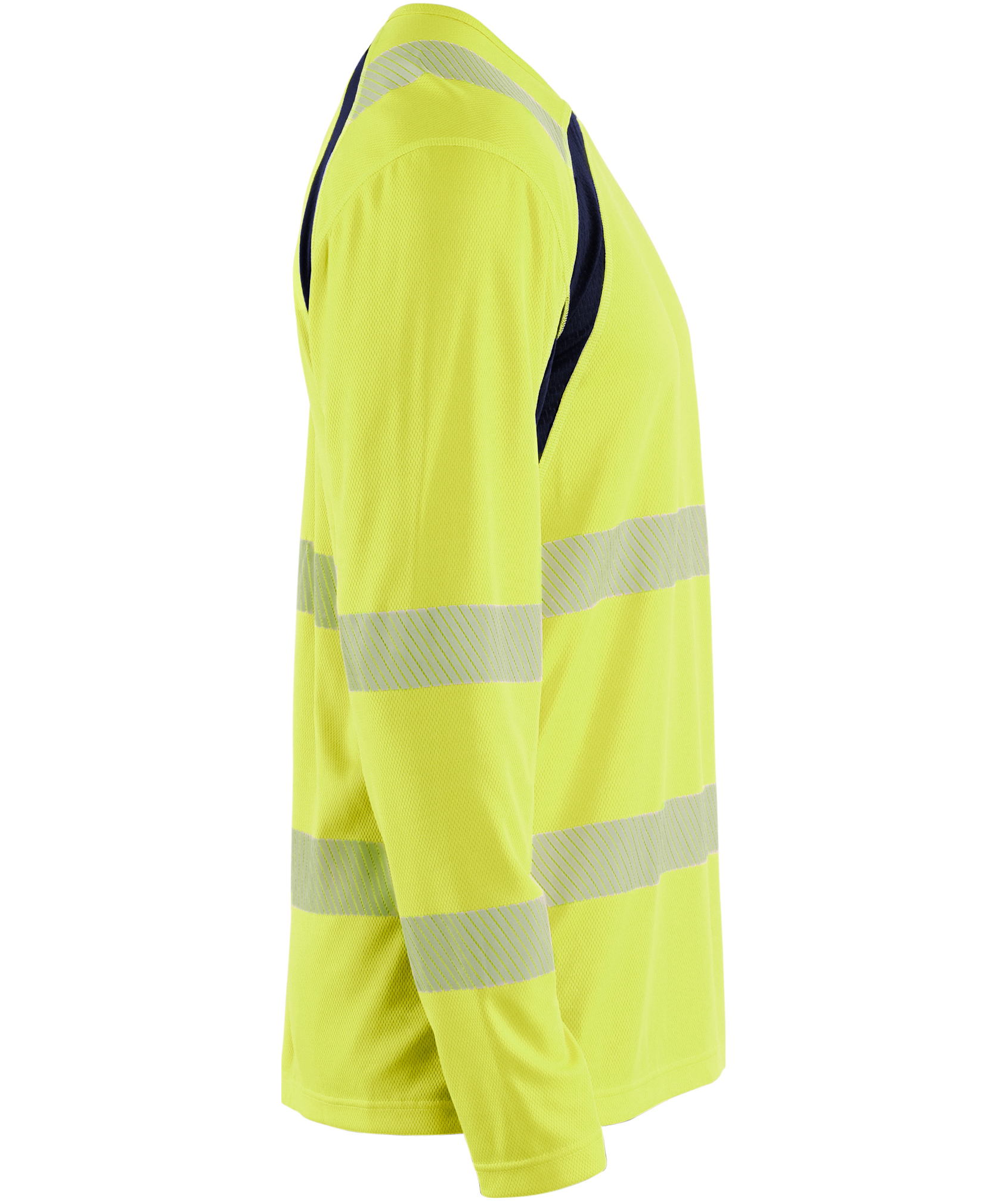 Bl&aring;kl&auml;der long-sleeved T-shirt, Hi-Vis yellow/marine, large image number 3