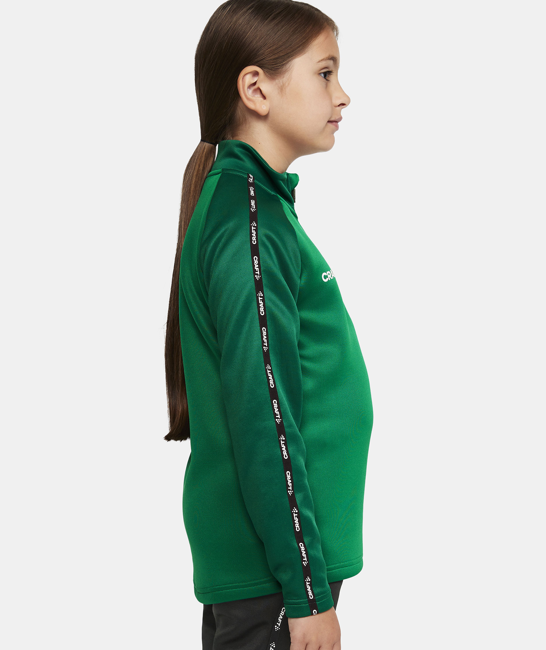 Craft Squad 2.0 Halfzip Trainingpullover f&uuml;r Kinder, Team Green-Ivy, large image number 6