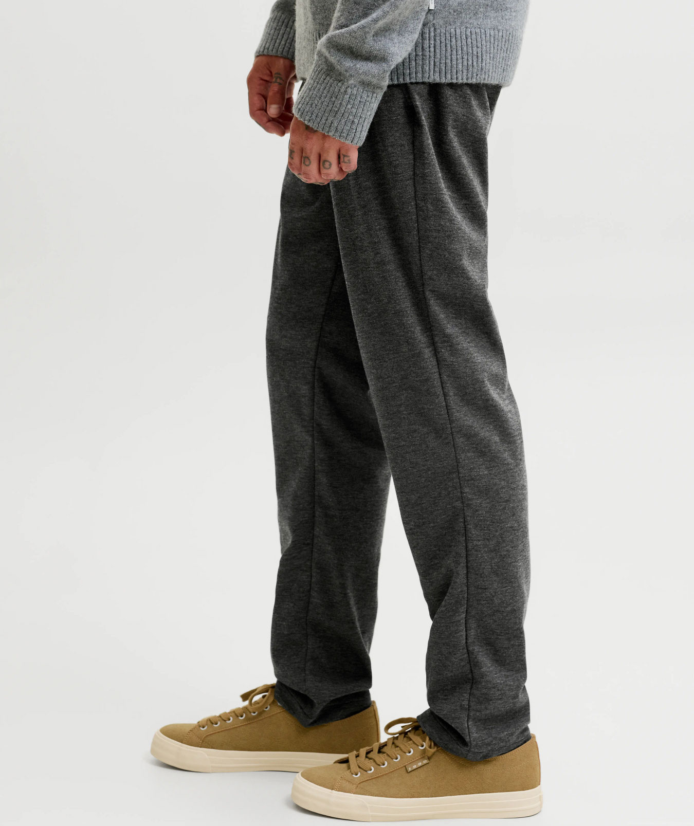 Jack & Jones JPSTOLLIE DEVON chinos, Dark Grey Melange, large image number 4