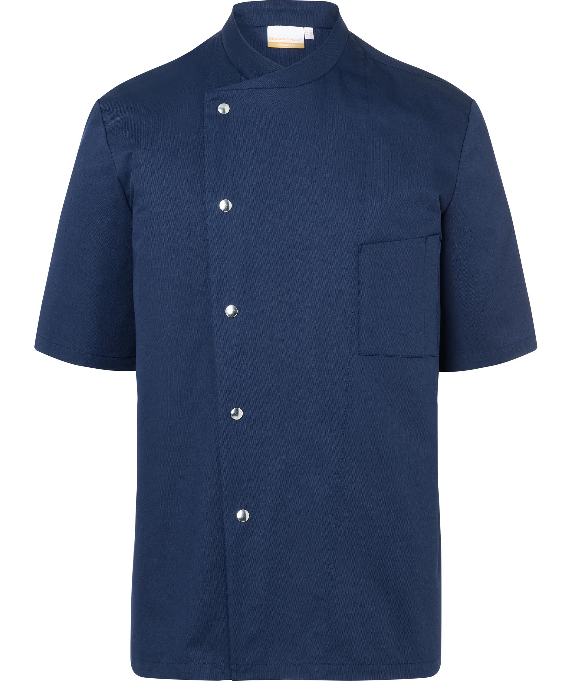 Karlowsky Gustav kurz&auml;rmlige Kochjacke, Navy, Navy, swatch