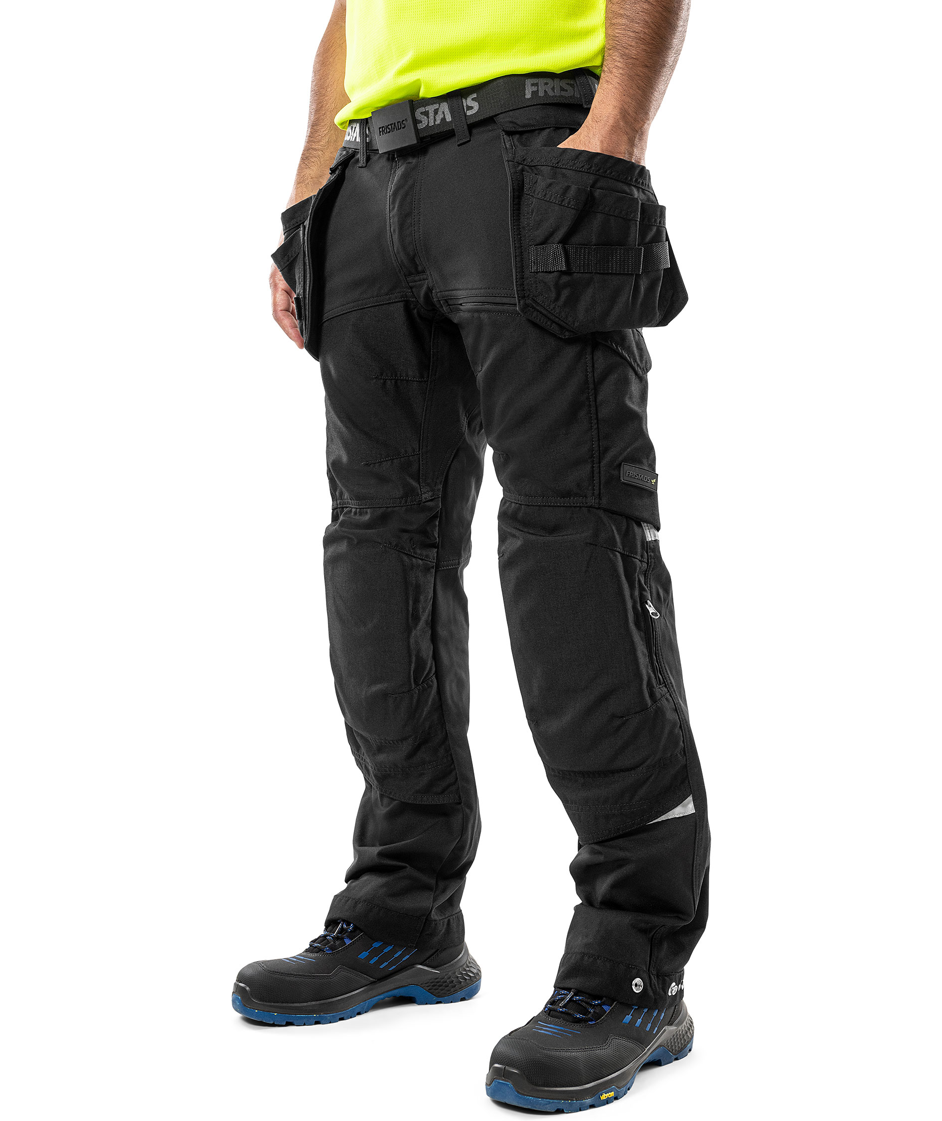 Fristads craftsman trousers 2830 GSTT full stretch, Black, large image number 2