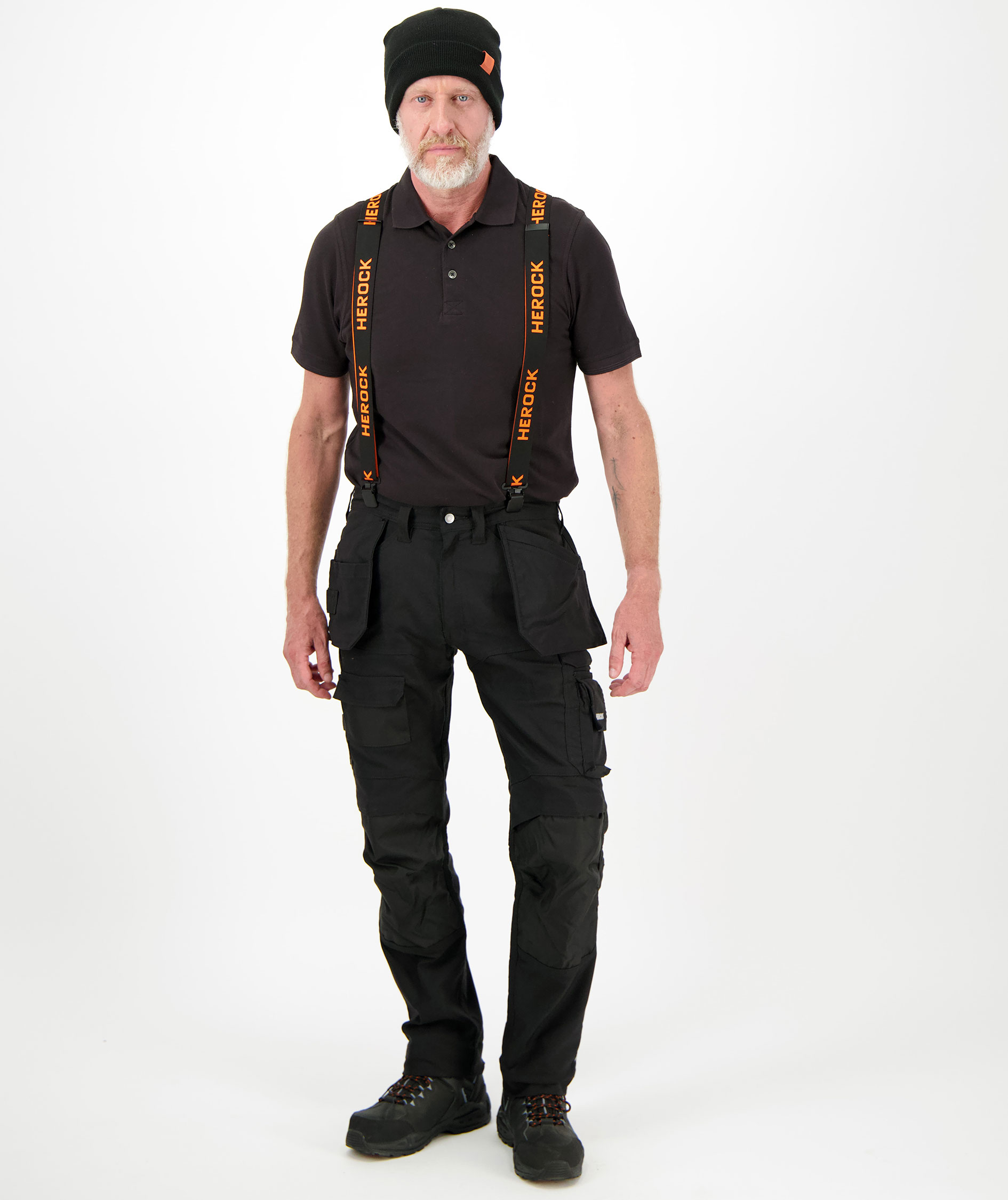 HEROCK Herocles craftsman trousers, Black, large image number 1