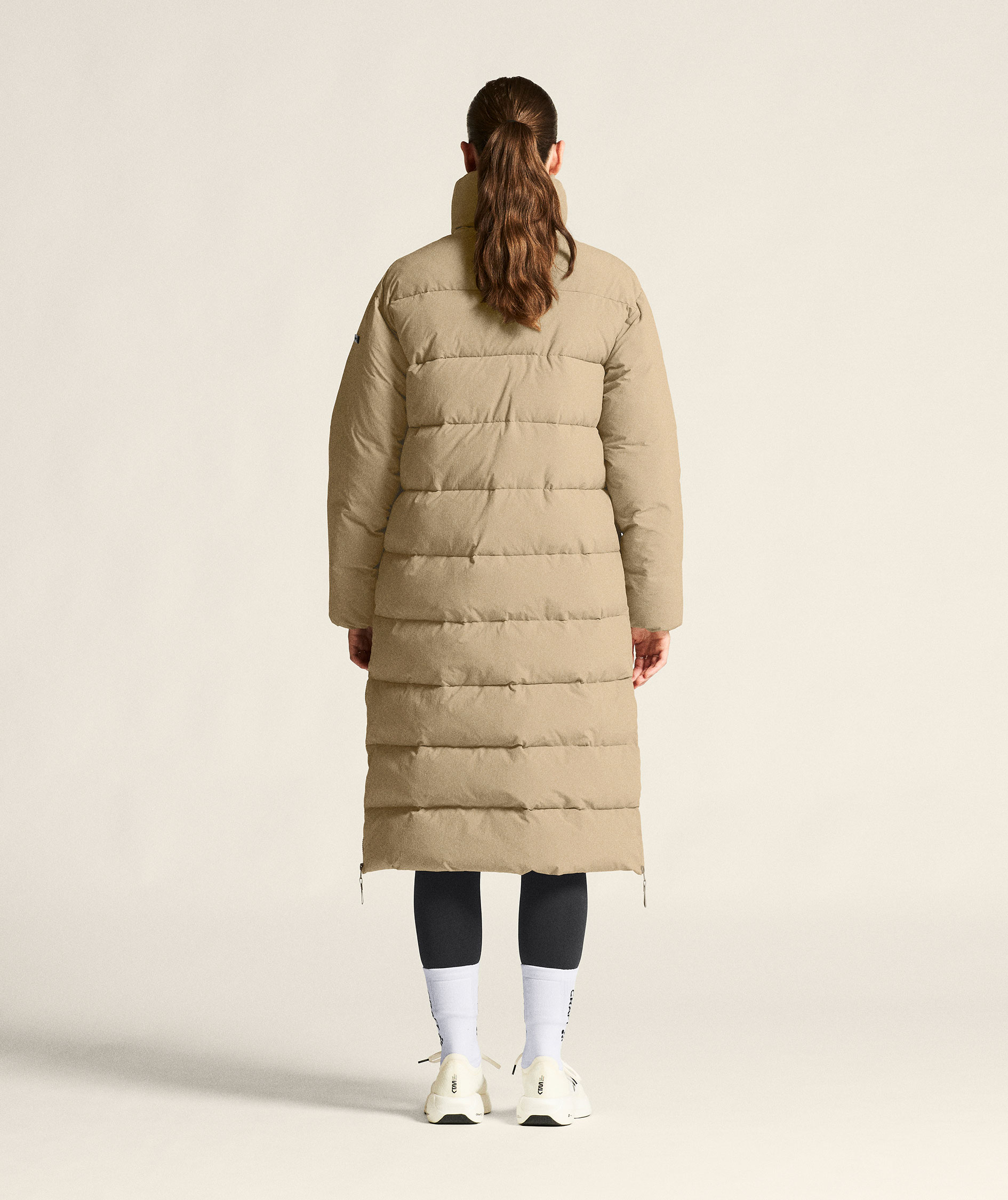 Craft Urban women's long quilted winter jacket, Taupe, large image number 10