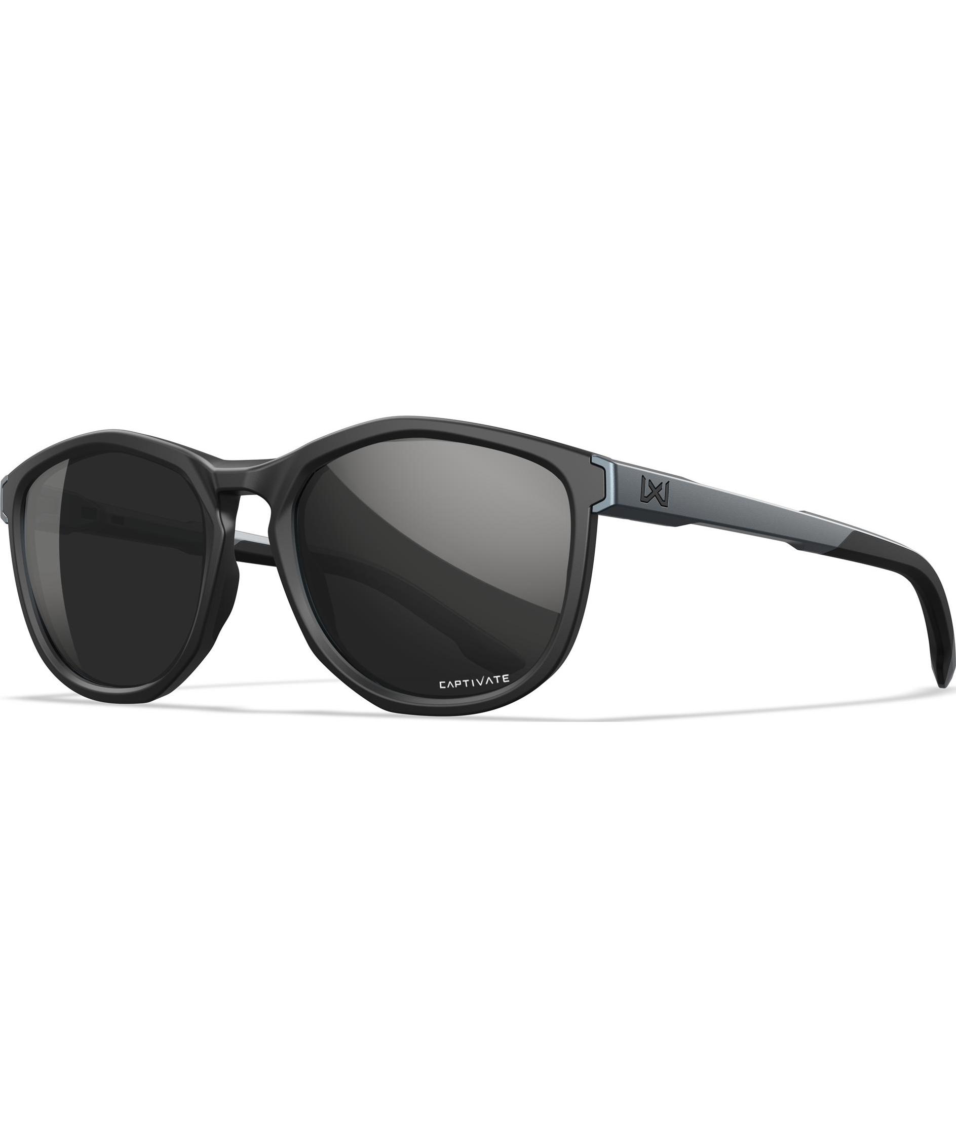 Wiley X WX Bravo solglas&ouml;gon, Matte Black/Graphite Grey/Black Mirror, Matte Black/Graphite Grey/Black Mirror, large image number 3