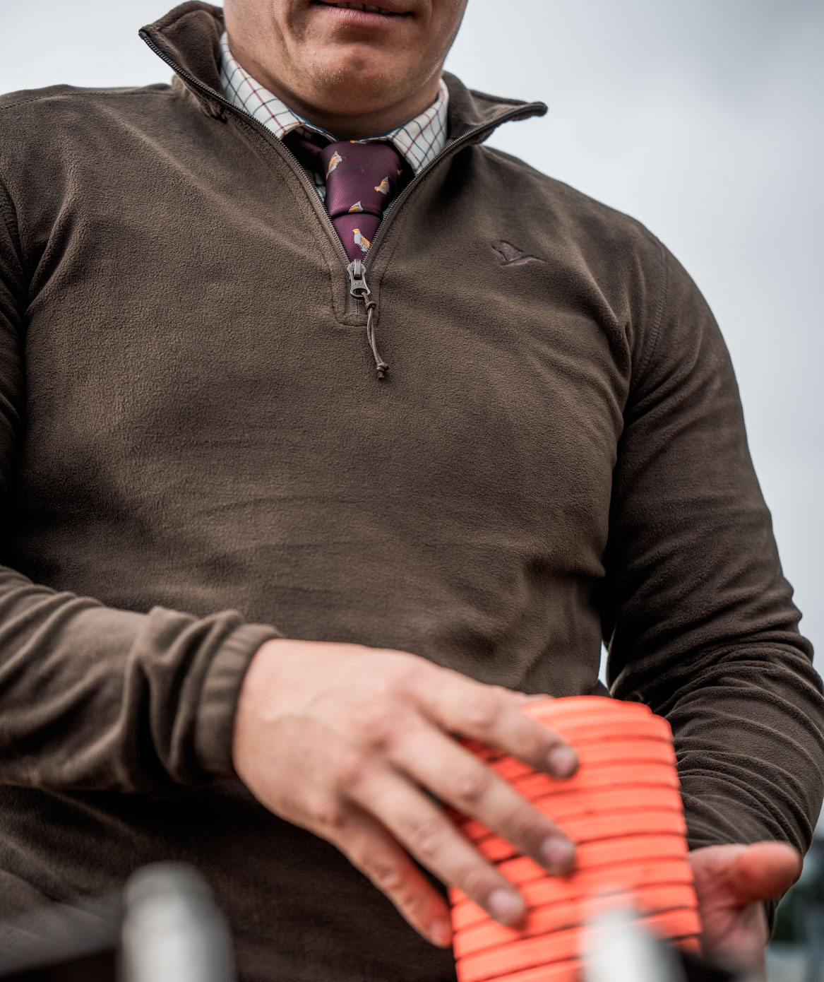 Seeland Benjamin Halfzip Fleecepullover, Dark brown, large image number 3