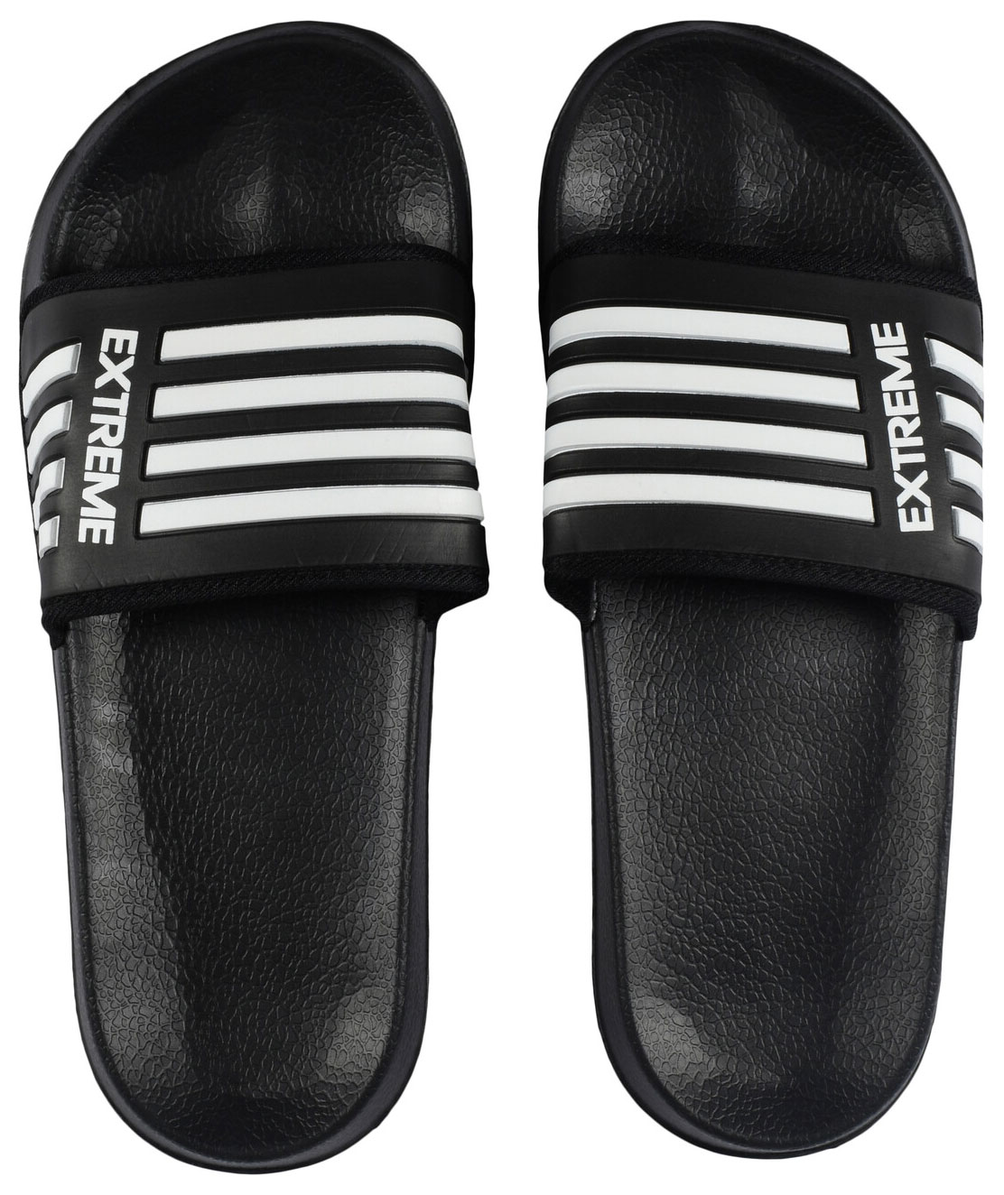 Symfoni Extreme badtofflor, Svart/Vit