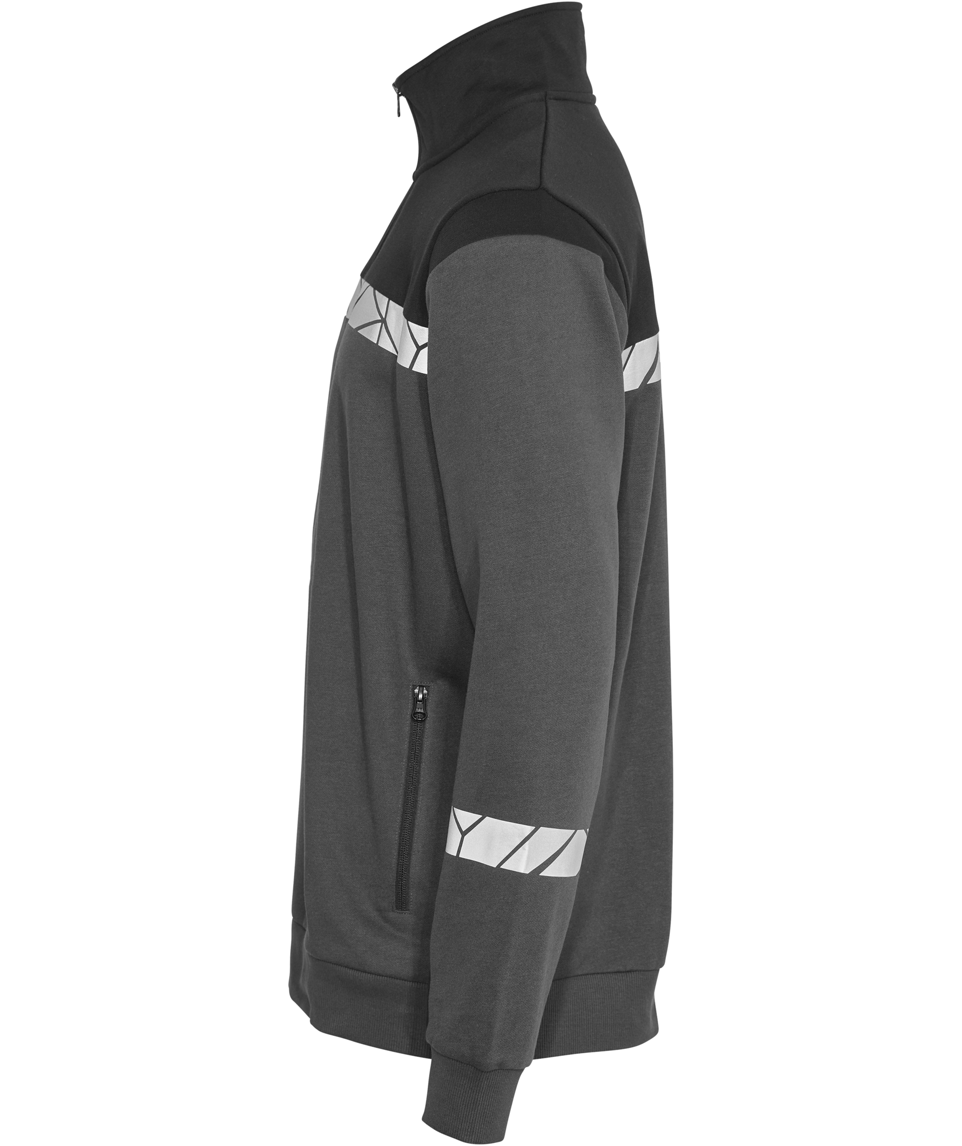 ProJob half zip sweatshirt 7102, Grey/Black, large image number 3