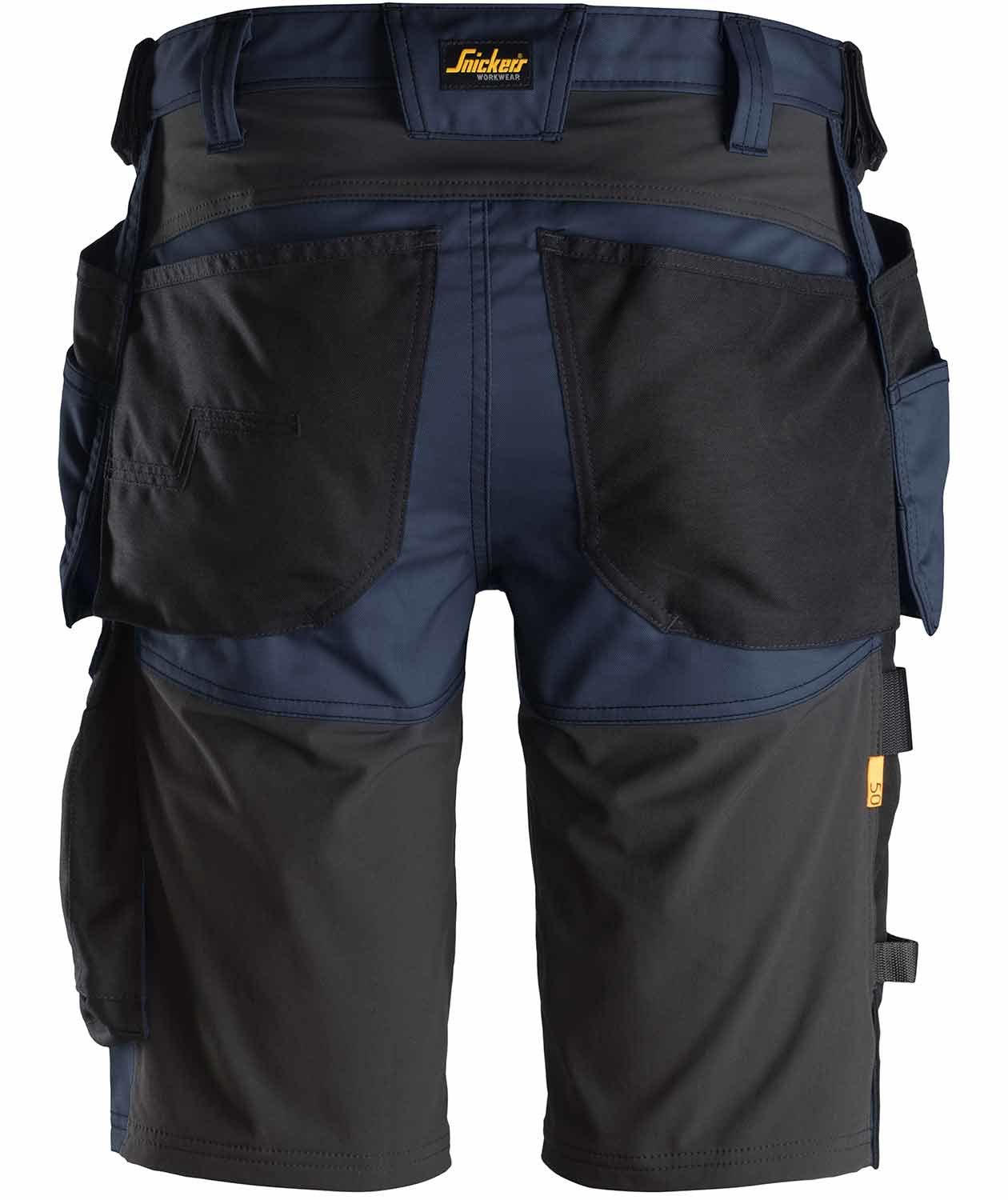Snickers AllroundWork h&aring;ndverkershorts 6141, Navy/Svart, large image number 2