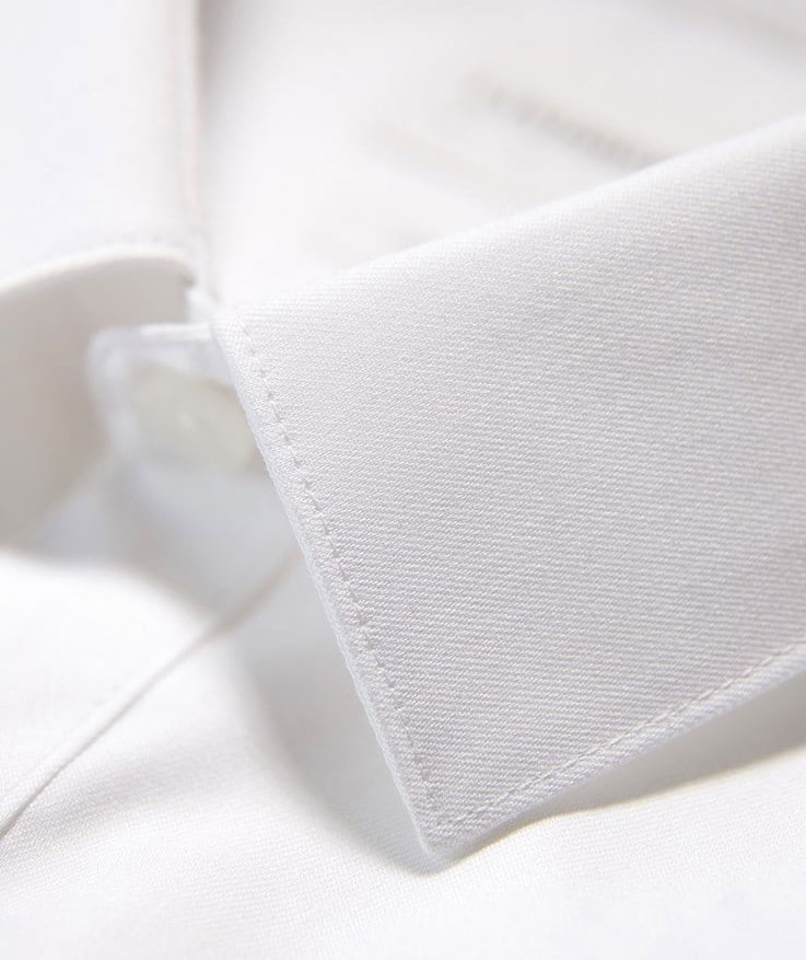 Lindbergh Twill Stretch Slim fit skjorta, Vit, large image number 4