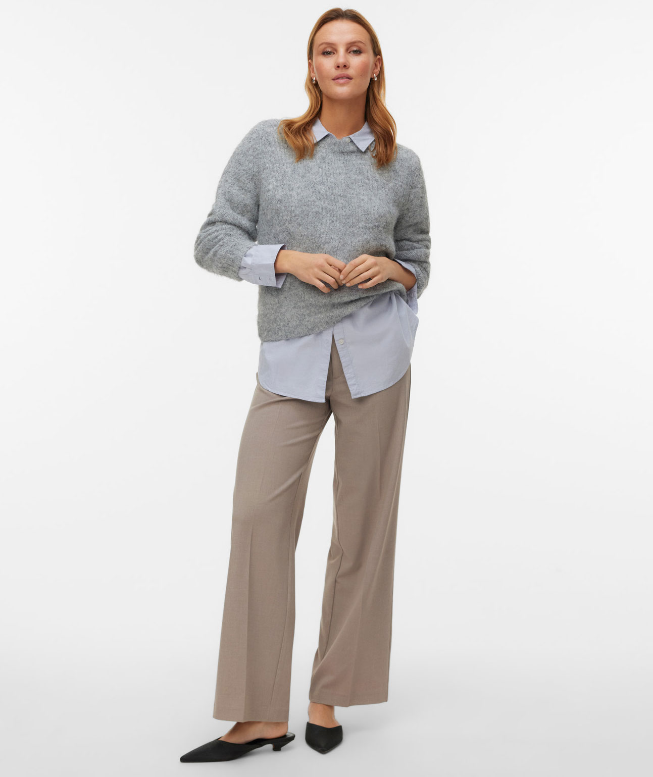 Vero Moda VMNOVAH Damen Strickpullover mit Wolle