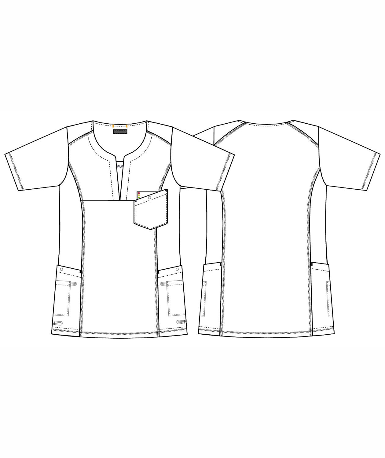 Kentaur funksjons dame busseronne, Navy/Gr&aring;, large image number 3