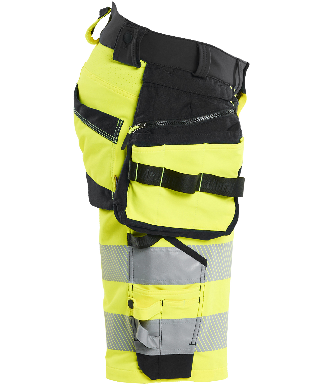 Bl&aring;kl&auml;der Handwerkershorts full stretch, Hi-vis Gelb/Schwarz, large image number 2