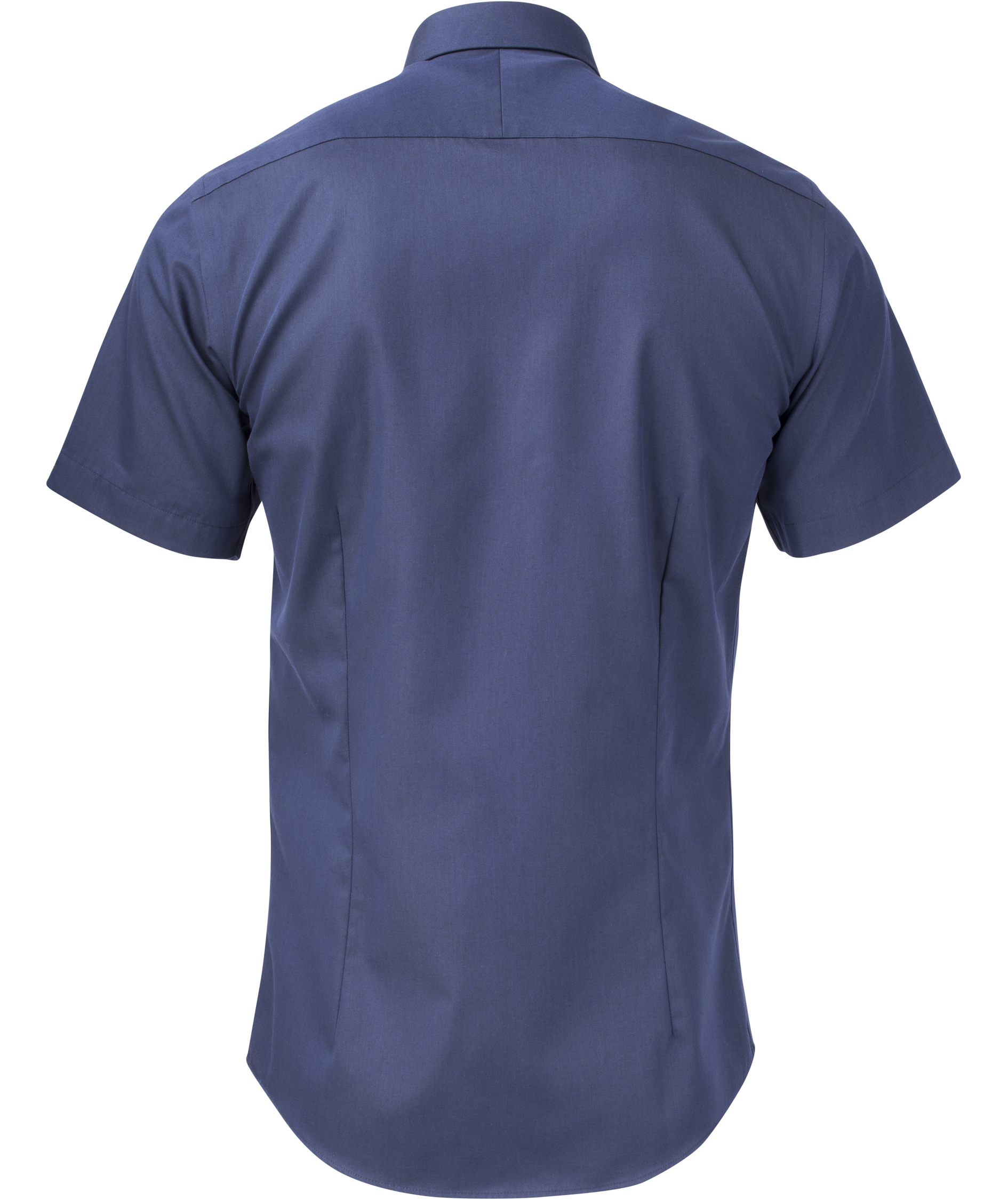 J. Harvest & Frost Twill Yellow Bow 50 Slim fit kort&auml;rmad skjorta, Navy