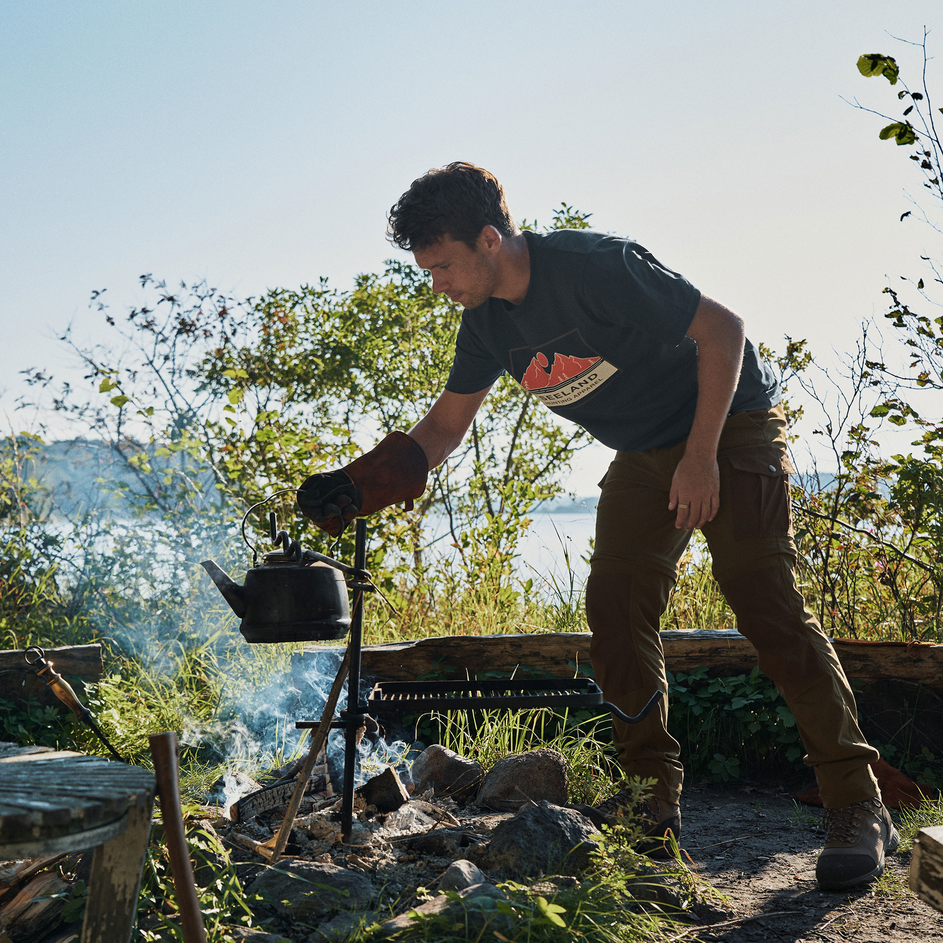 Seeland Birch Zip-off Hose, Pine Green/Demitasse Brown