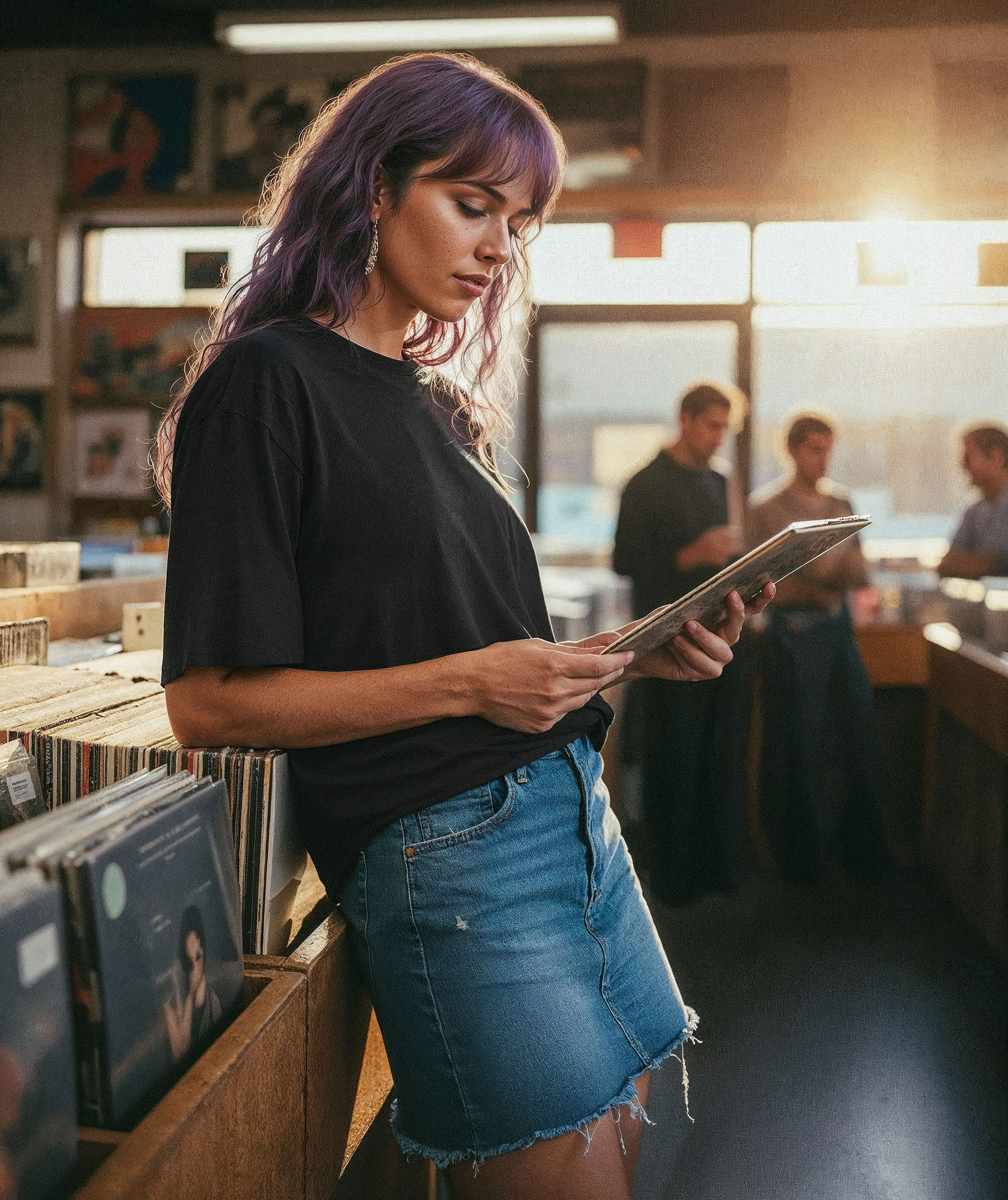 UM Loose fit T-shirt, Black, large image number 6