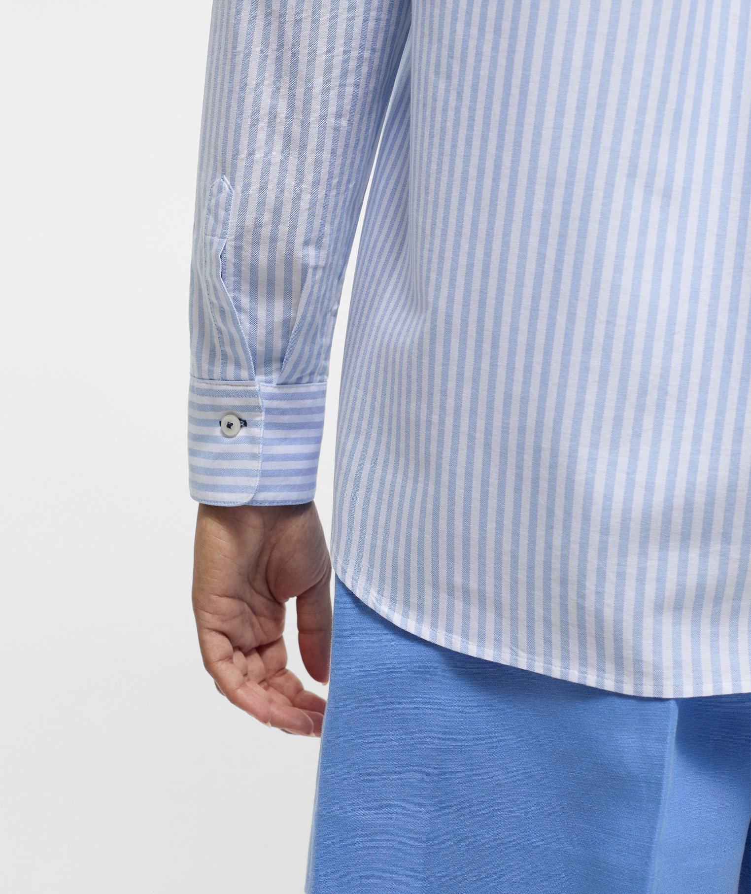 Eterna Regular Fit Oxford skjorta dam, Light blue, large image number 3