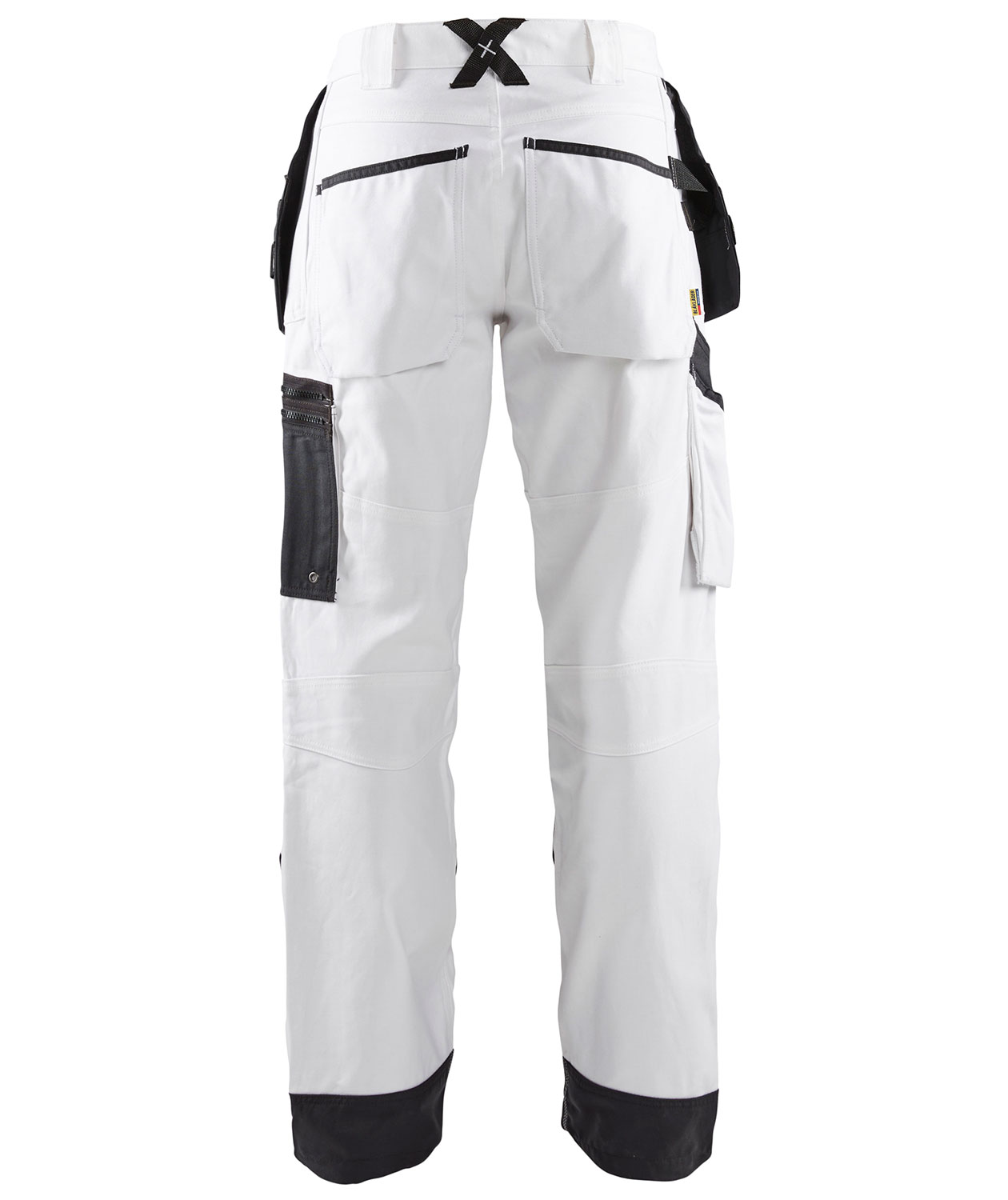 Bl&aring;kl&auml;der X1500 h&aring;ndv&aelig;rkerbukser, Hvid/m&oslash;rk gr&aring;