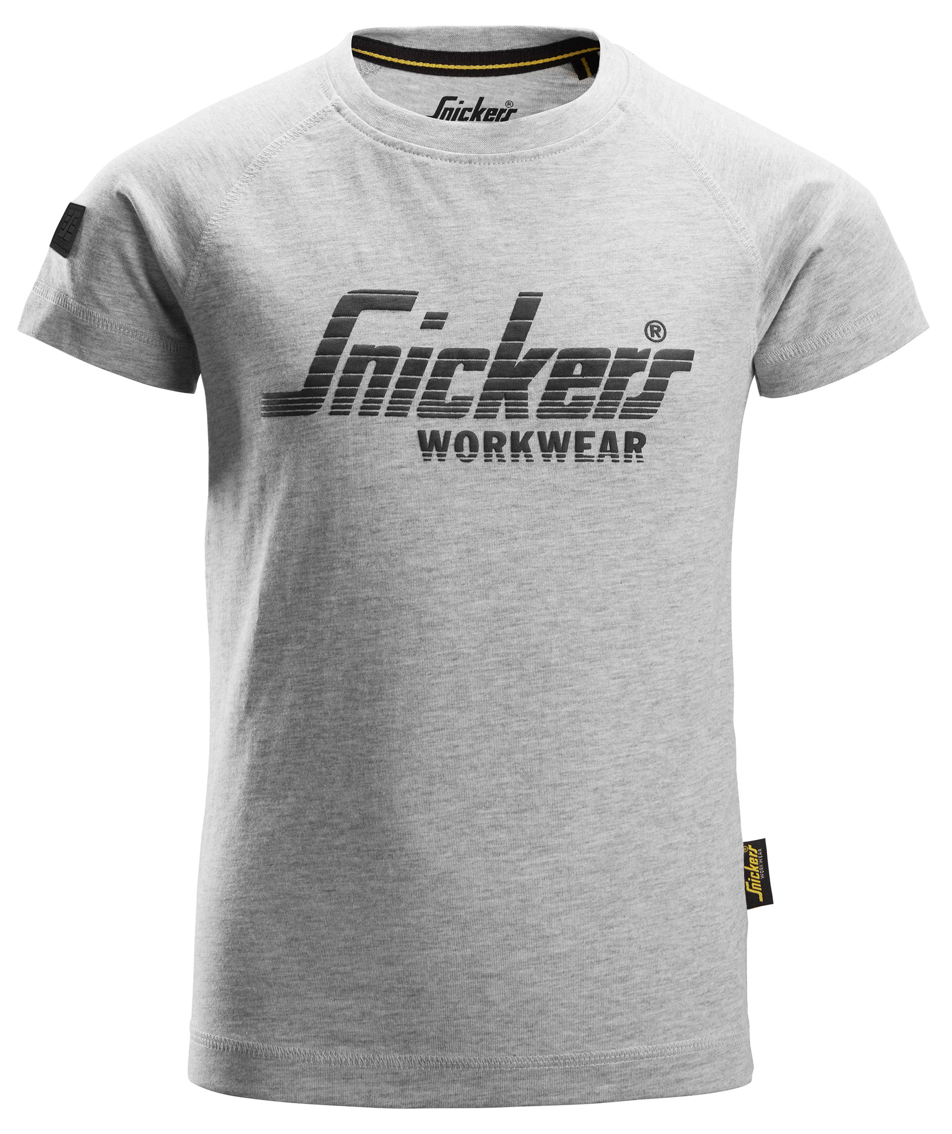 Snickers logo T-shirt 7514 till barn, Ljusgr&aring; fl&auml;ckig