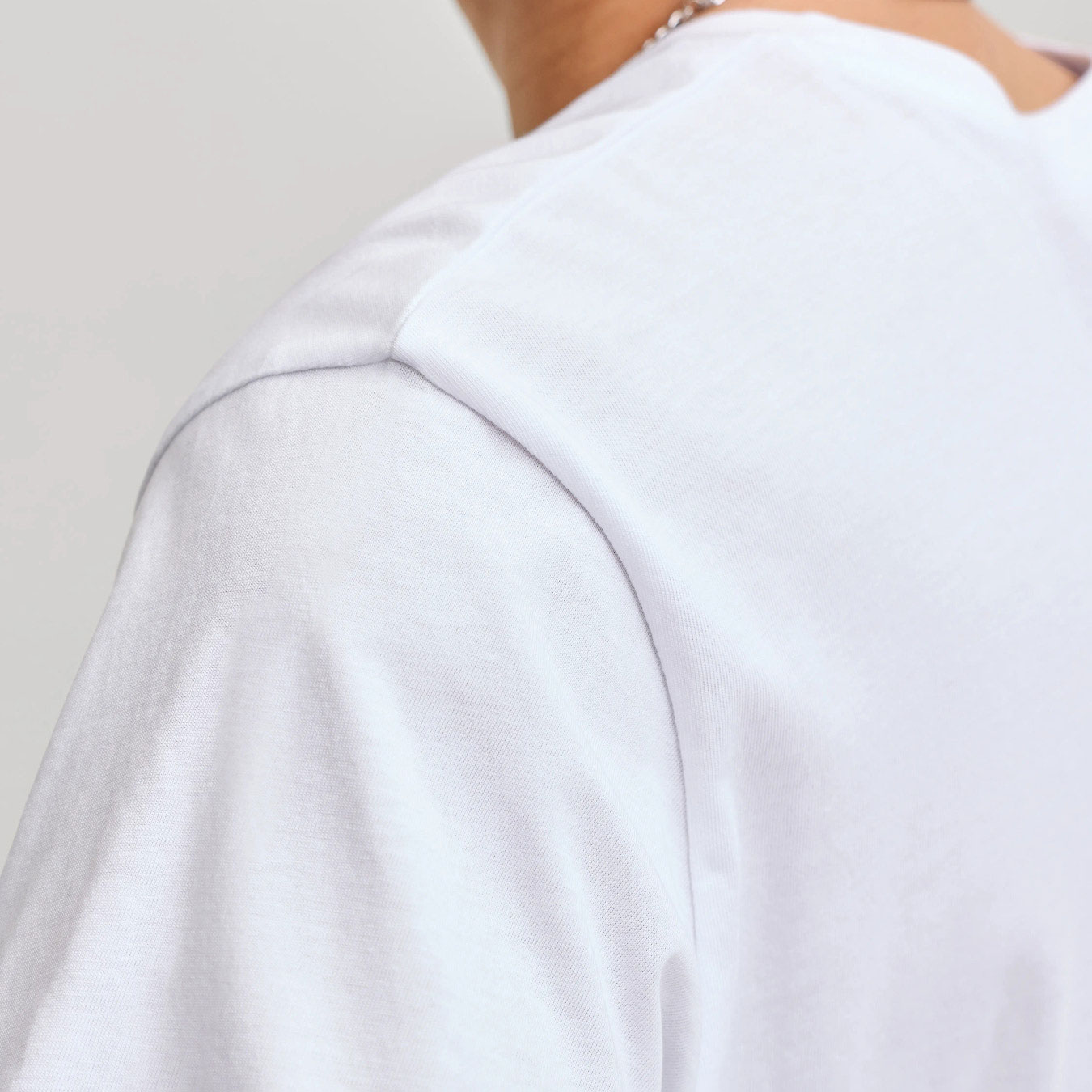 Jack & Jones JJELOGO T-skjorte, Hvit, large image number 4