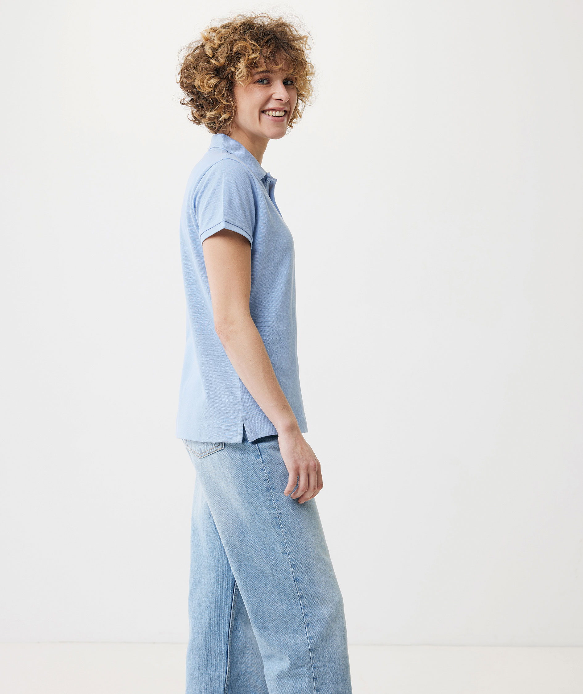 Iqoniq Yosemite Damen Poloshirt, Sky Blue, large image number 4