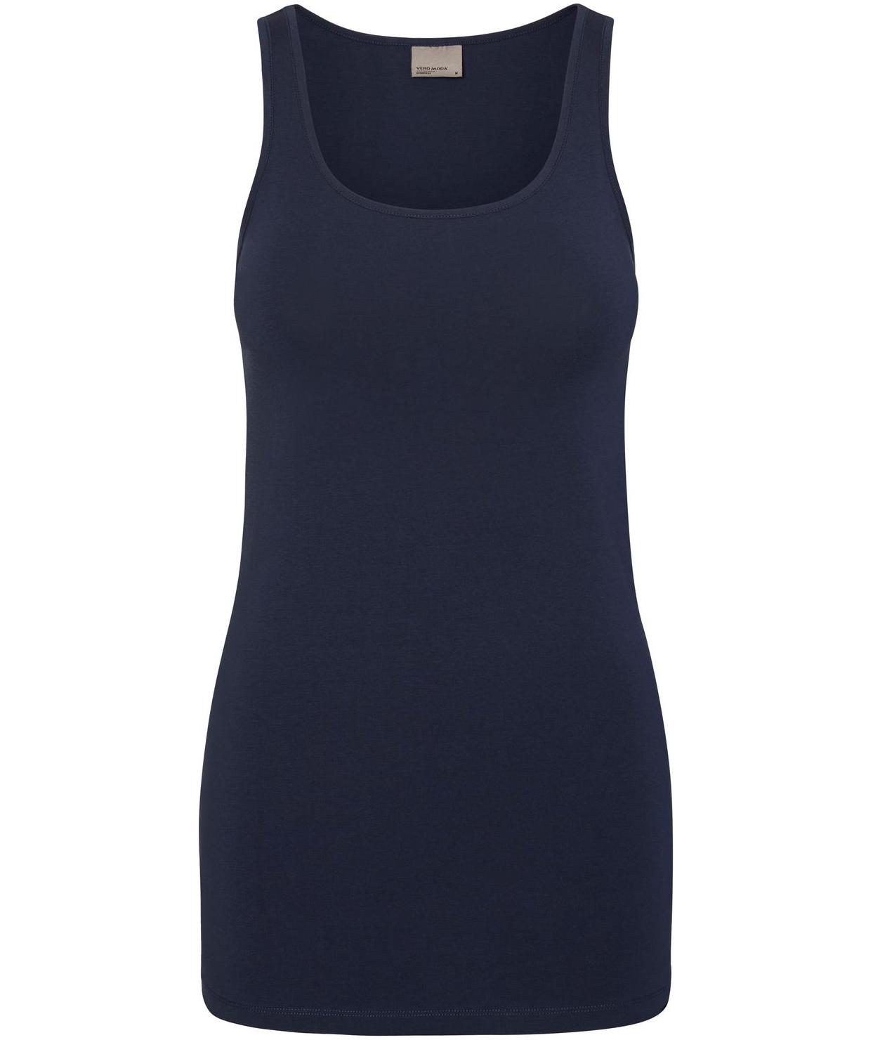 Vero Moda VMMAXI MY SOFT l&aring;ng linne dam, Black Iris, Black Iris, swatch