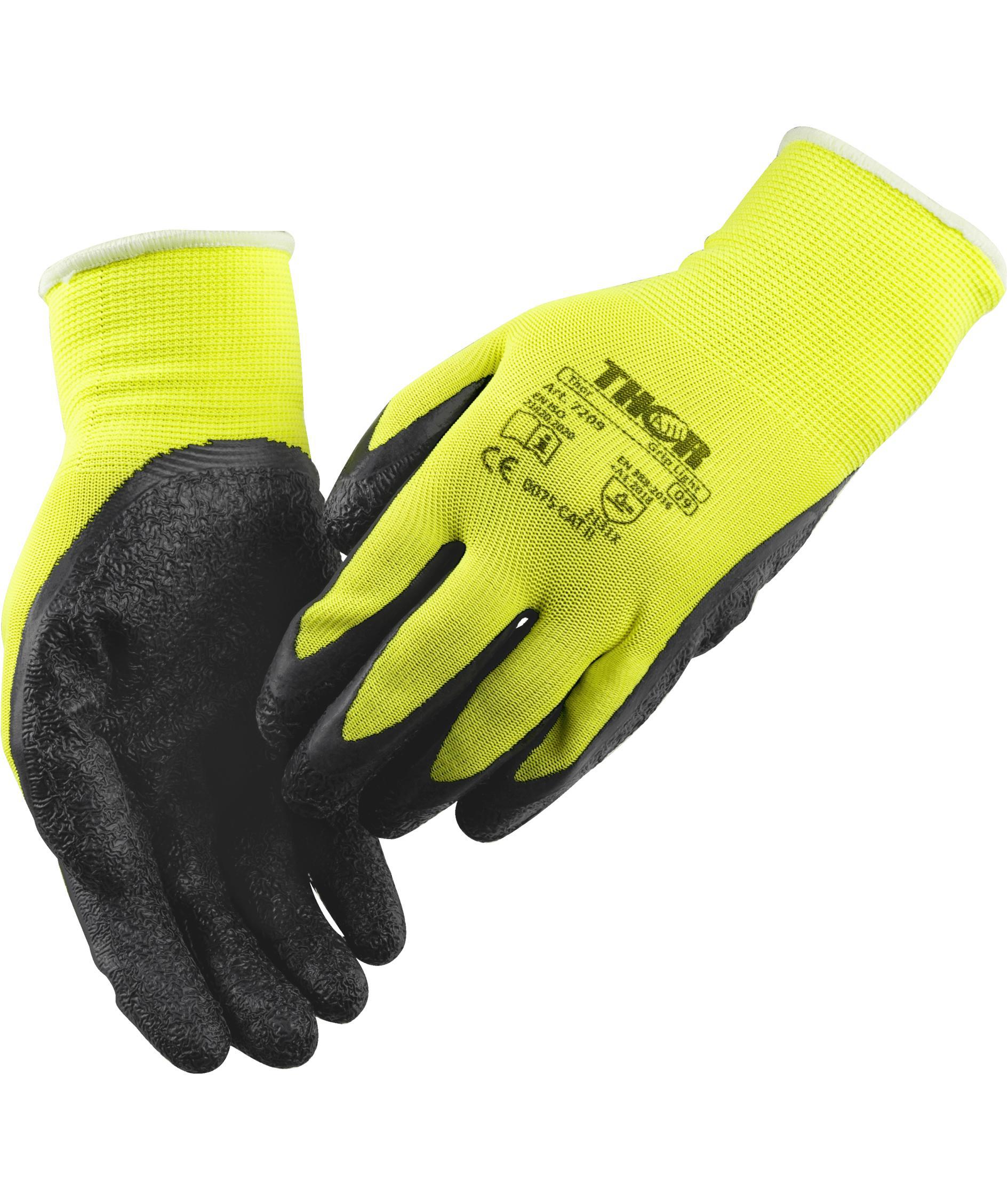 Thor 7209 Grip light HI-VIZ work gloves, Hi-viz yellow, large image number 0